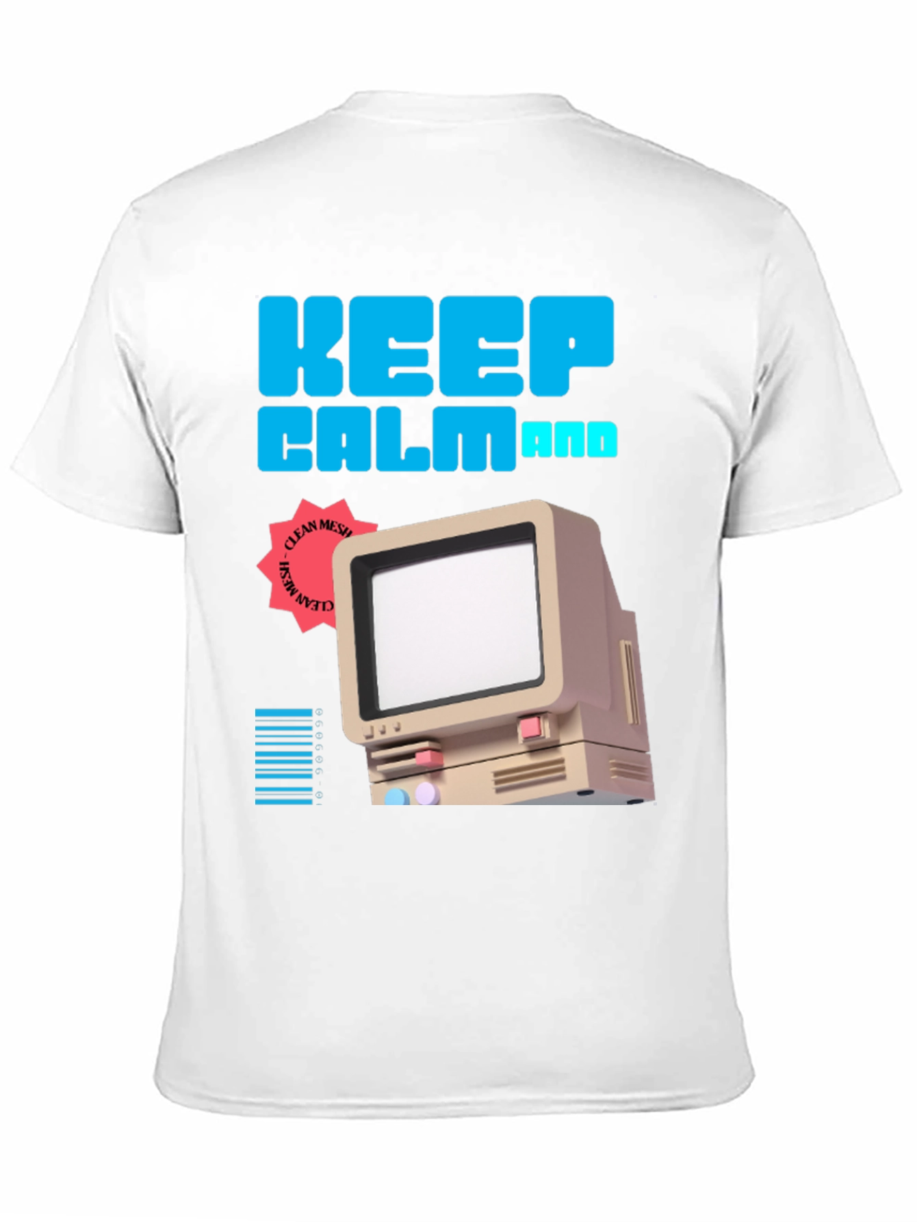 Keep Calm Retro Computer T-Shirt