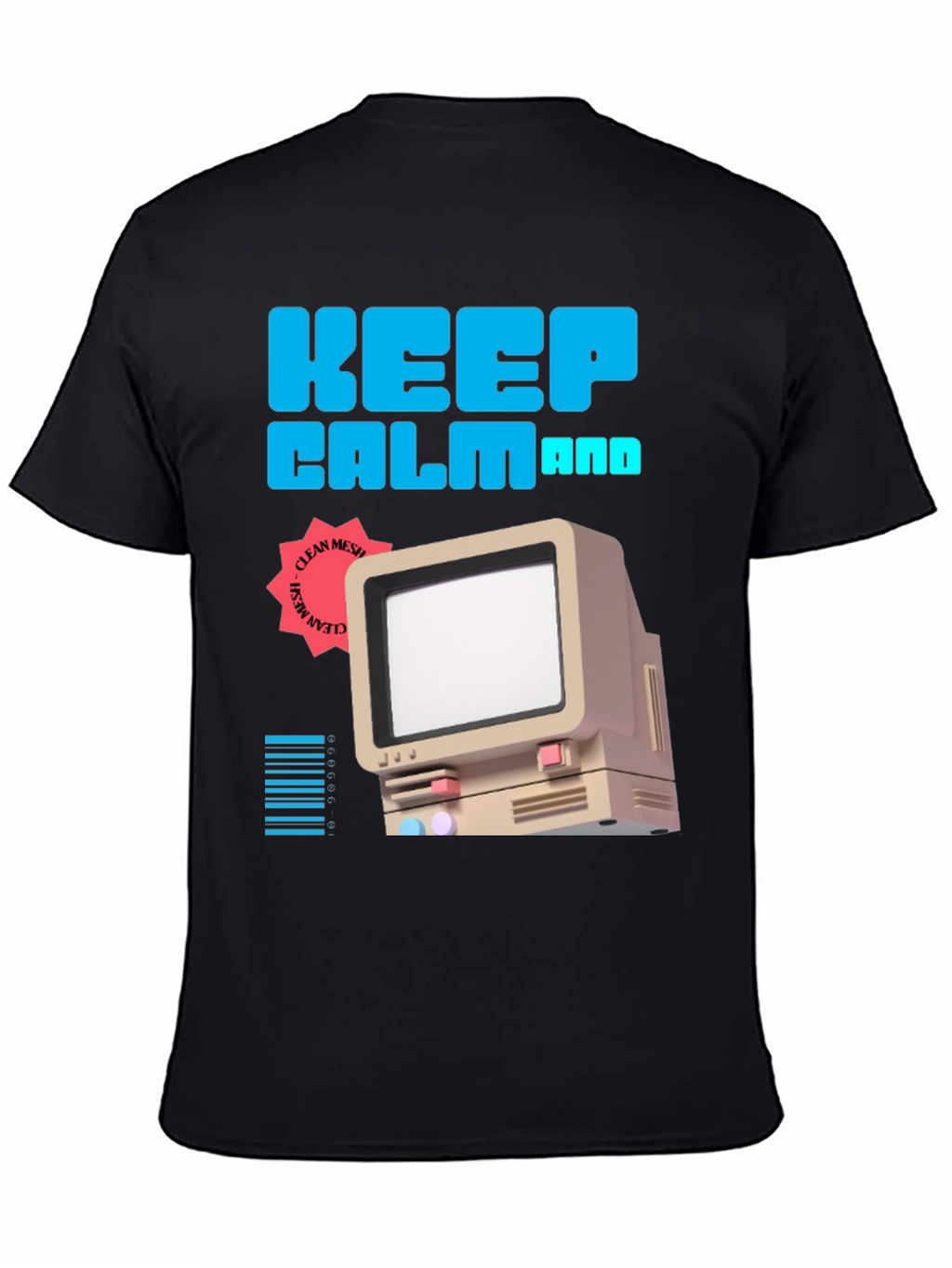 Keep Calm Retro Computer T-Shirt