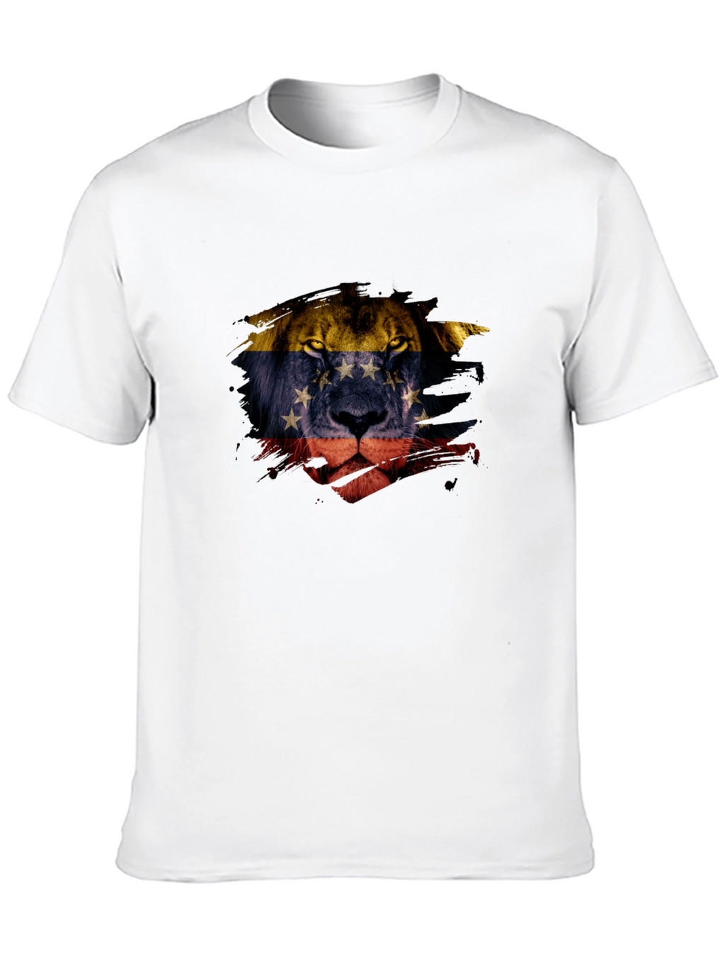 Venezuela Lion Flag Graphic Tee - Black