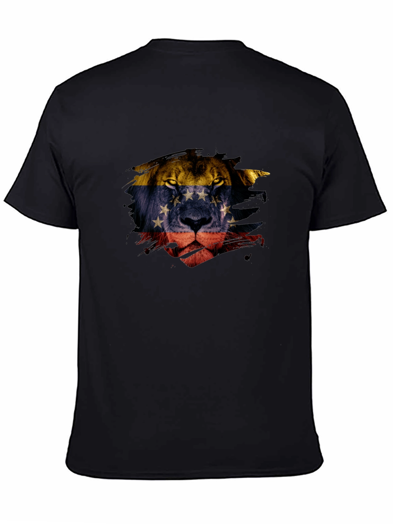 Venezuela Lion Flag Graphic Tee - Black