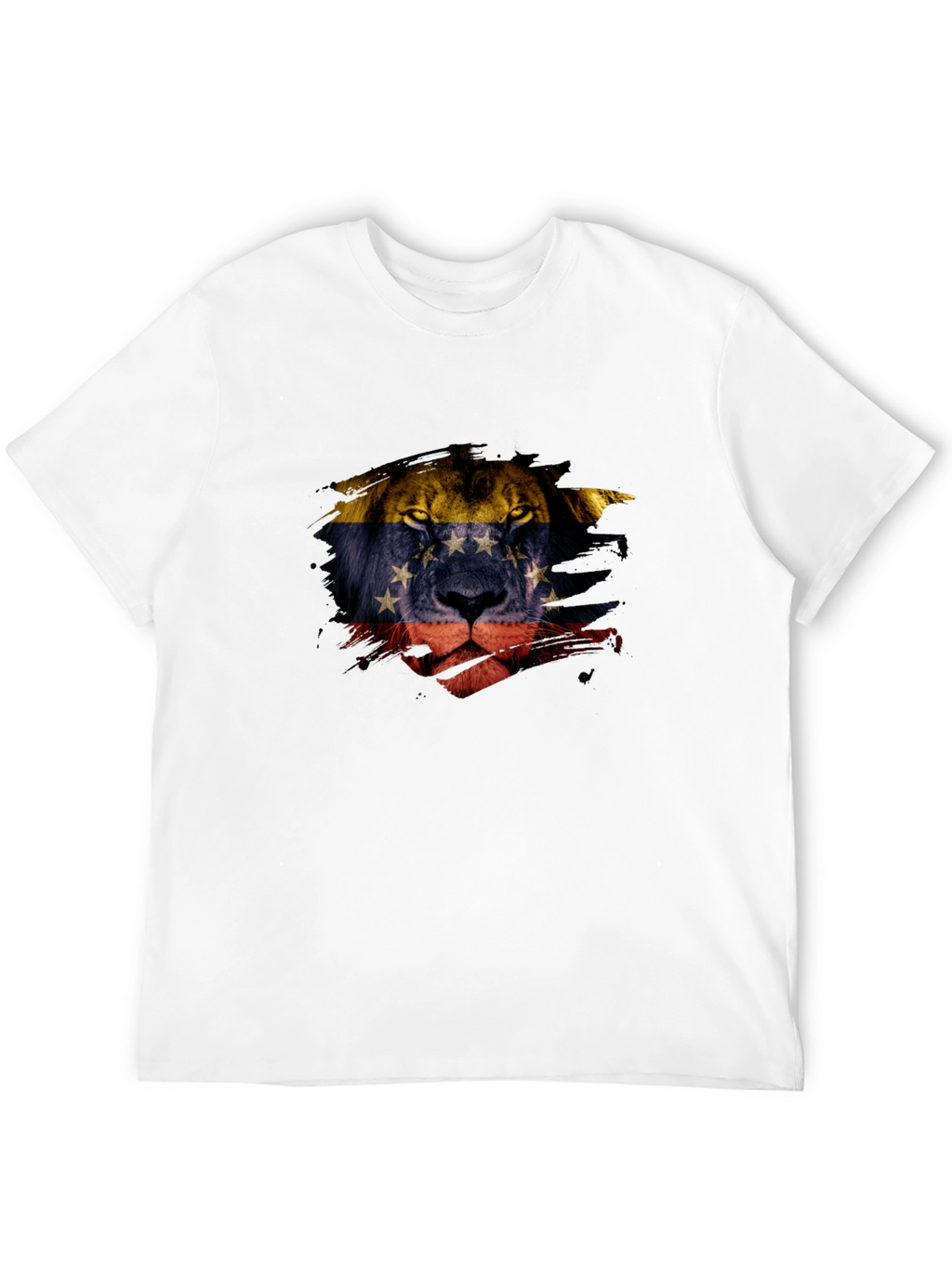 Venezuela Lion Flag Graphic Tee - Black