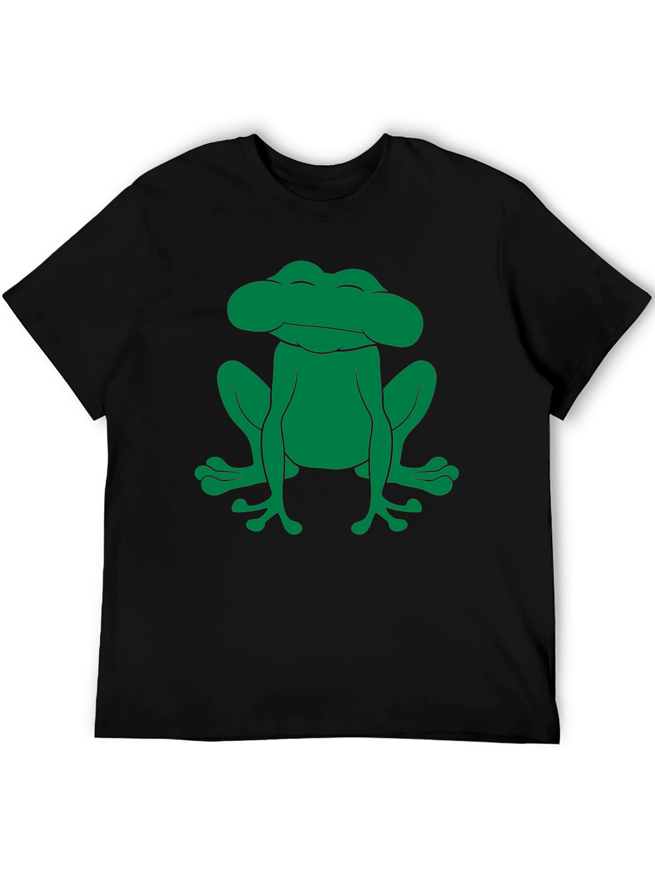 Frog Graphic Tee - Black Cotton Comfort