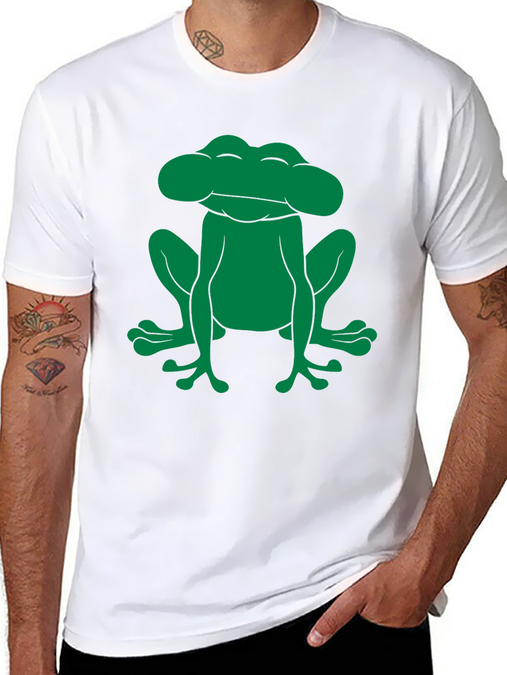 Frog Graphic Tee - Black Cotton Comfort