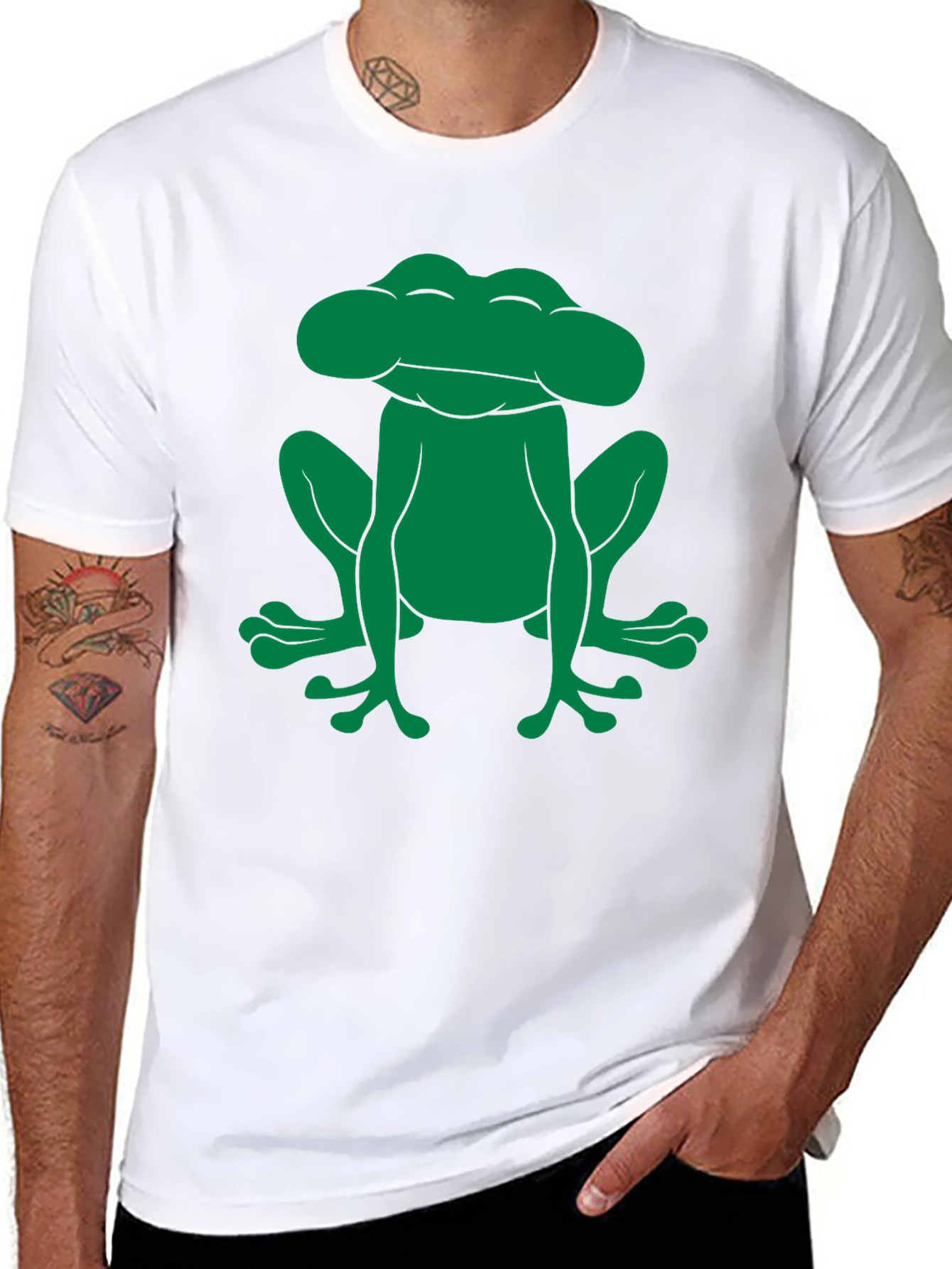 Frog Graphic Tee - Black Cotton Comfort