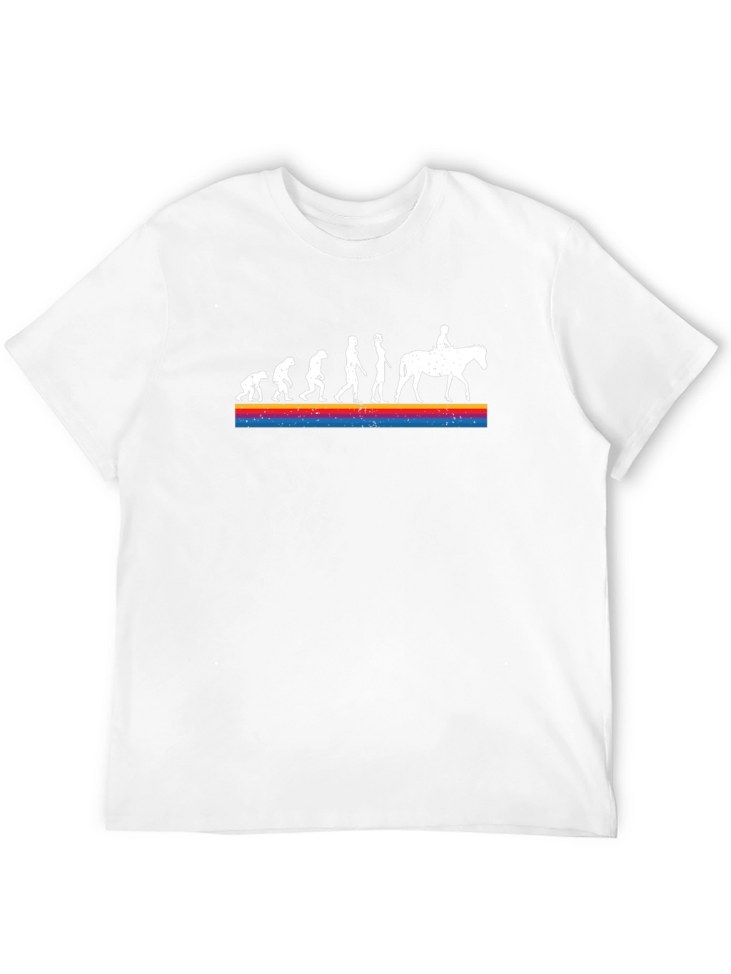 Evolution to Horseback Rider Graphic T-Shirt