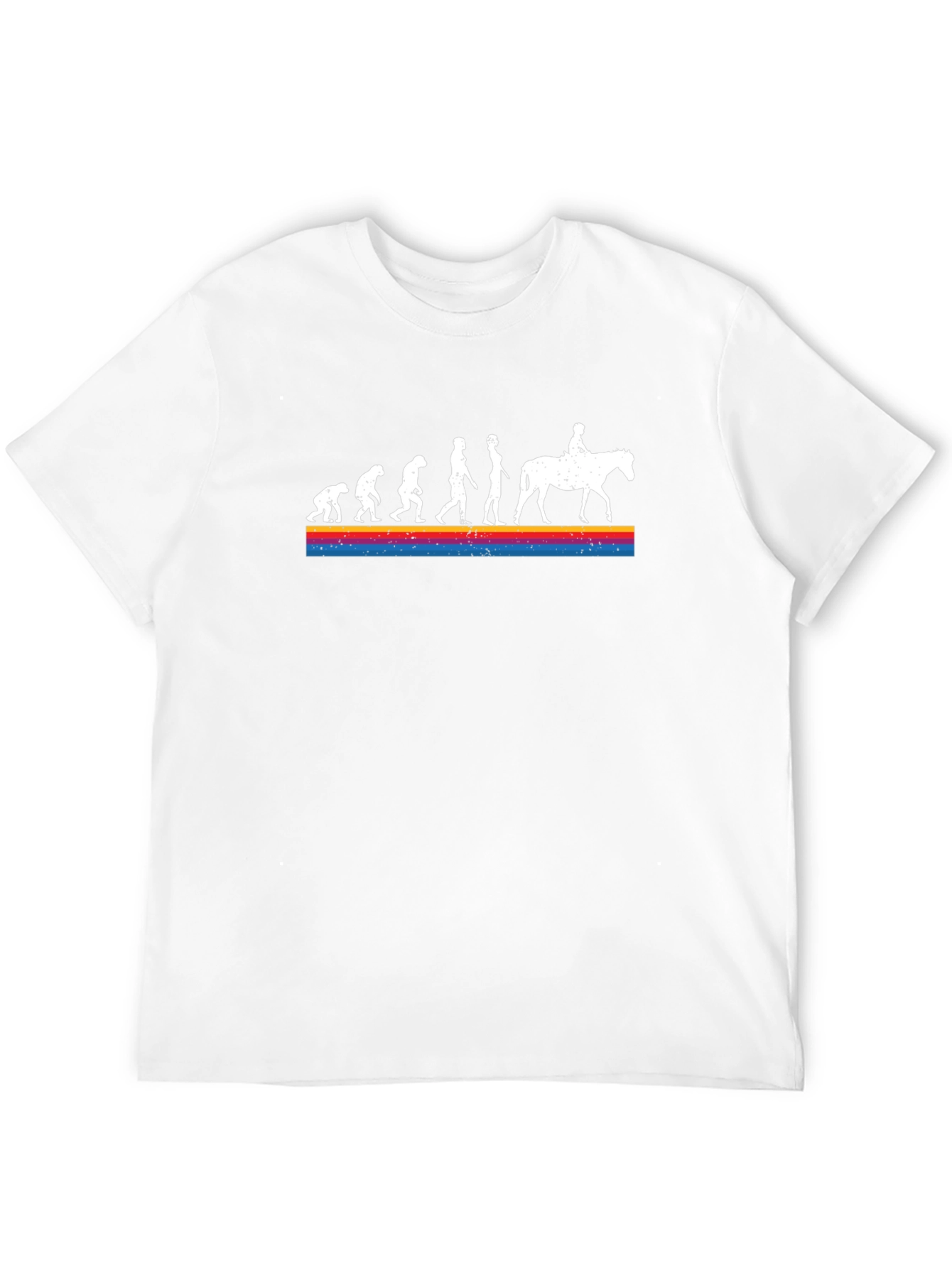 Evolution to Horseback Rider Graphic T-Shirt
