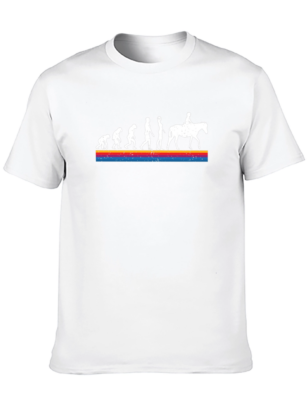 Evolution to Horseback Rider Graphic T-Shirt