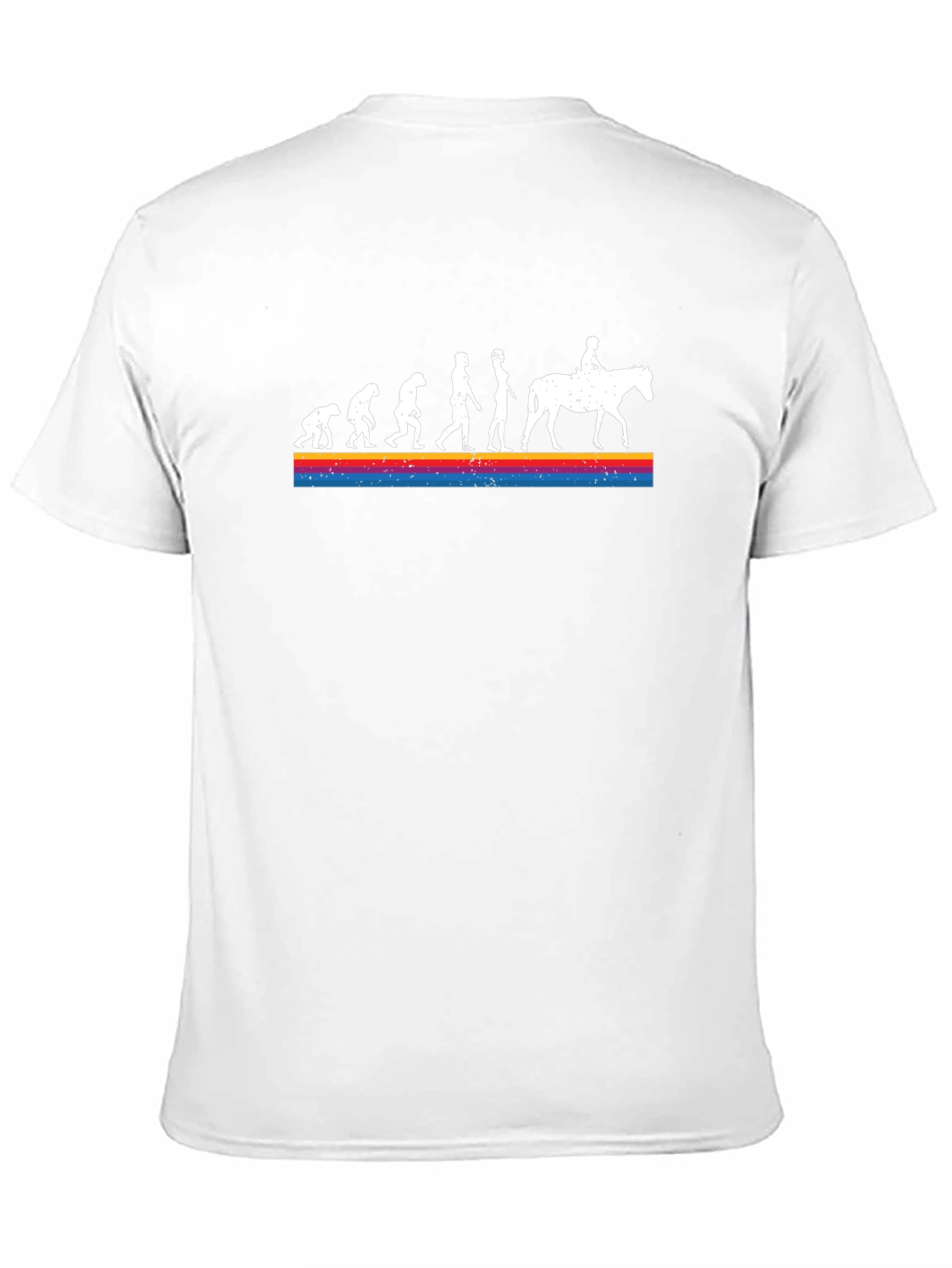 Evolution to Horseback Rider Graphic T-Shirt
