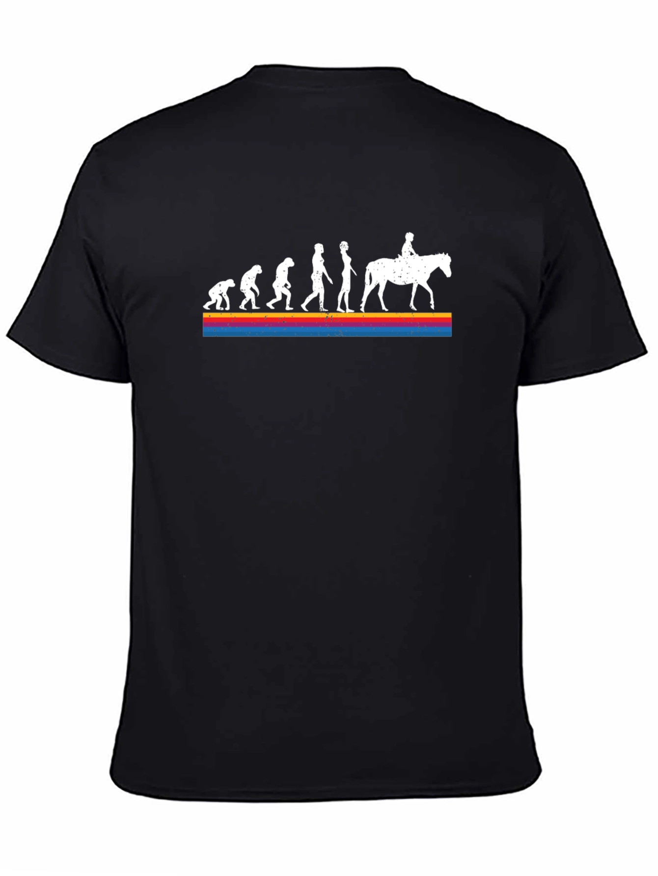 Evolution to Horseback Rider Graphic T-Shirt