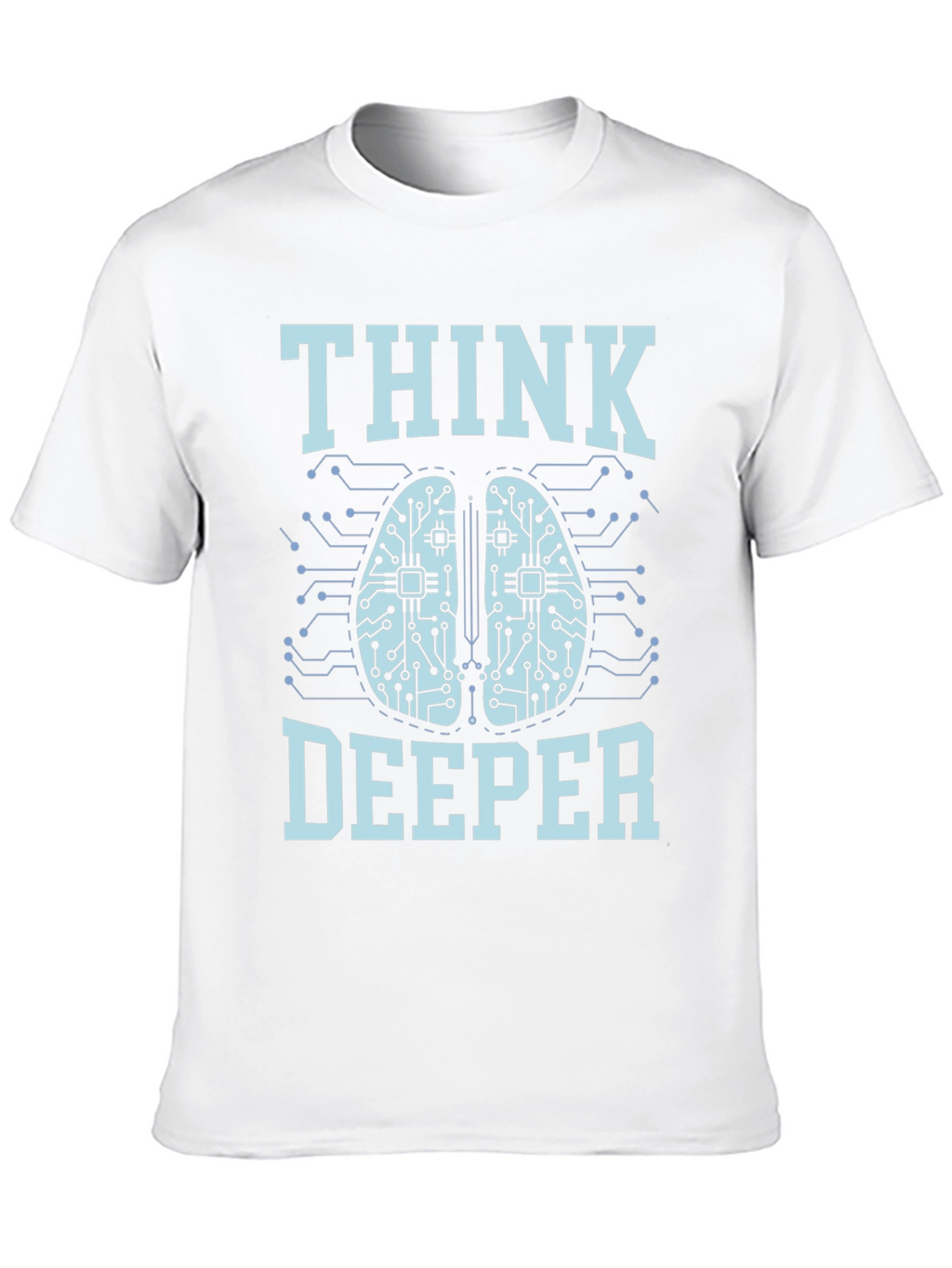 Think Deeper Graphic Tee - Black Cotton T-Shirt