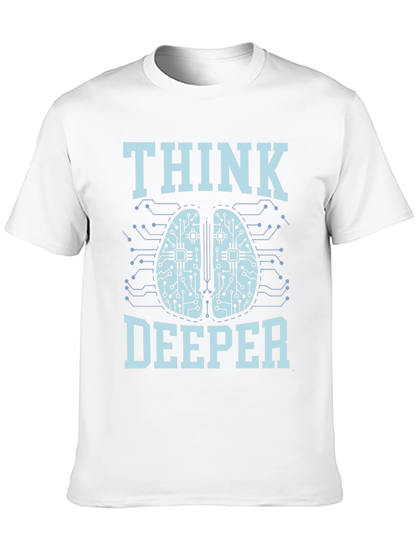 Think Deeper Graphic Tee - Black Cotton T-Shirt