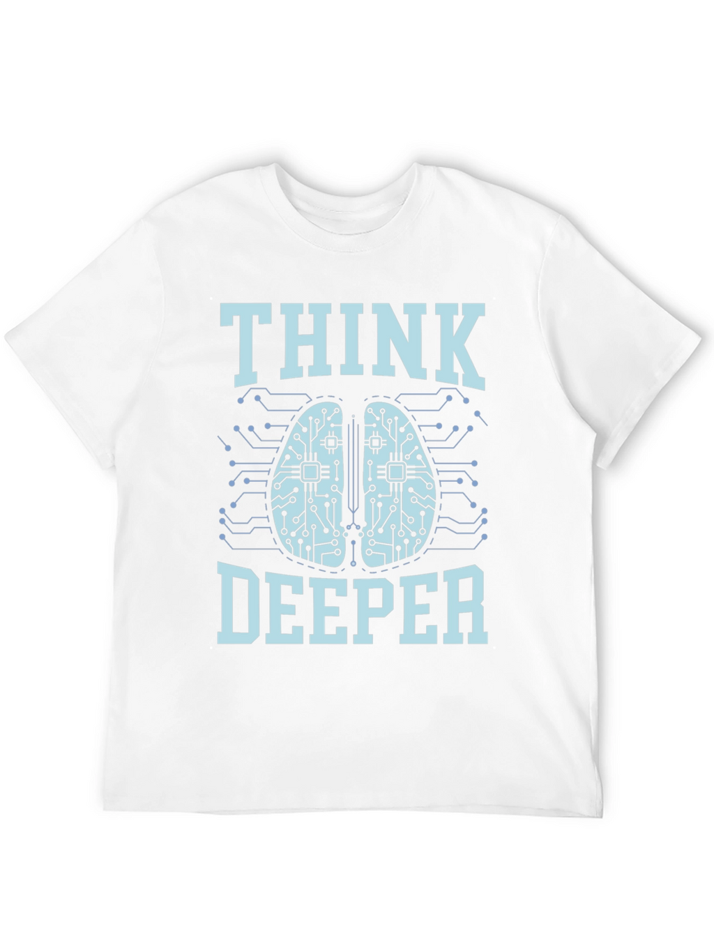 Think Deeper Graphic Tee - Black Cotton T-Shirt