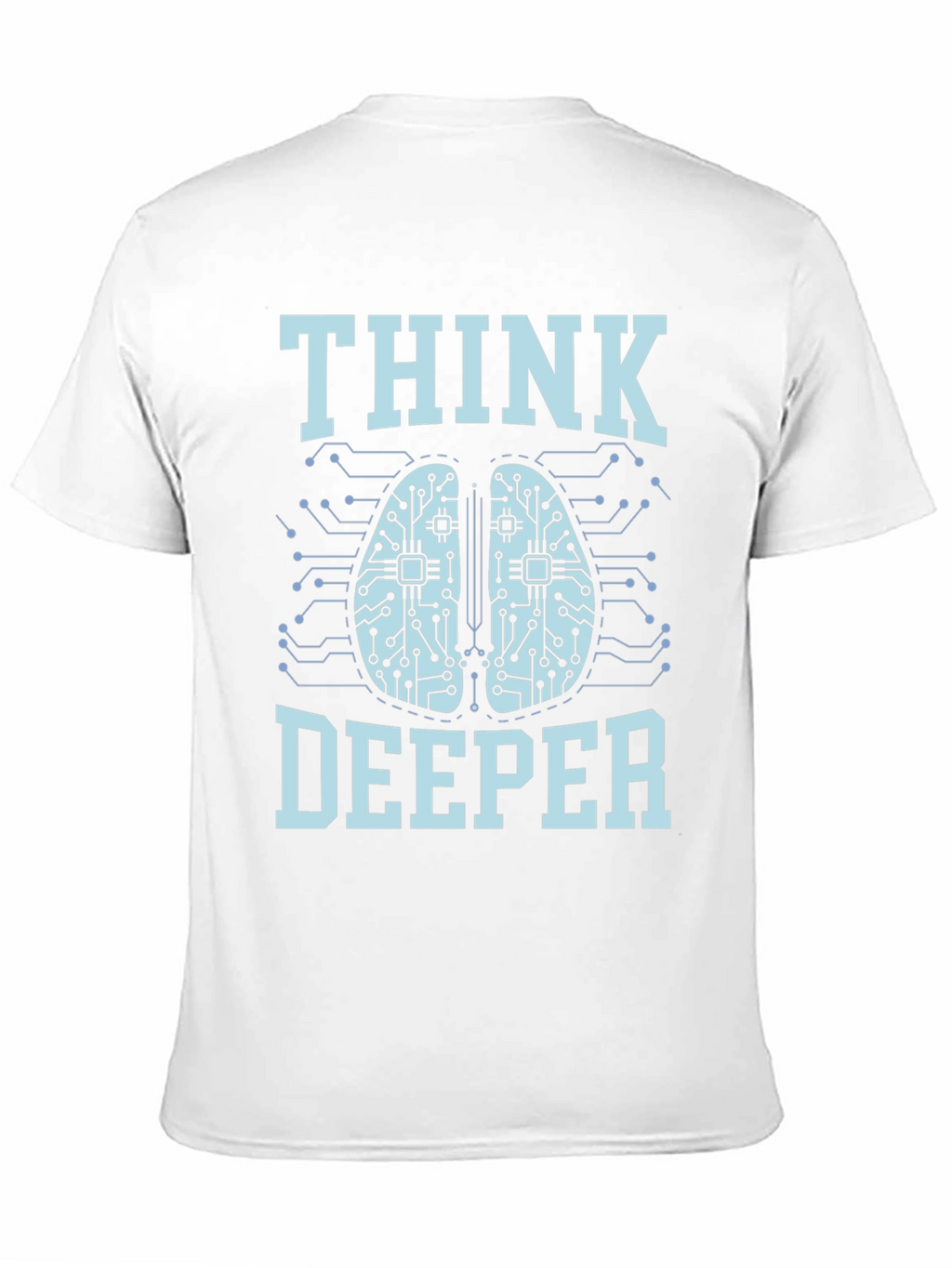 Think Deeper Graphic Tee - Black Cotton T-Shirt