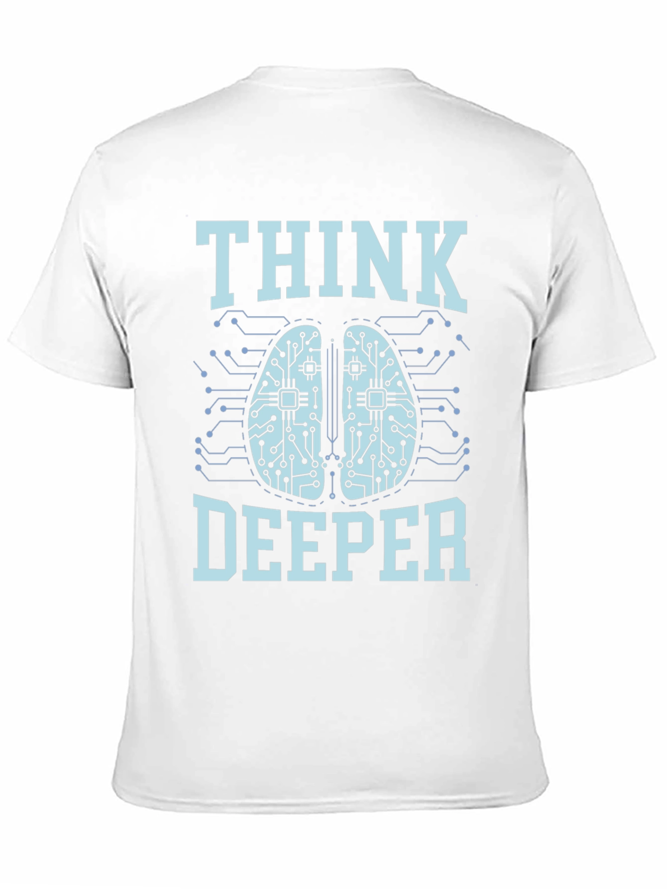 Think Deeper Graphic Tee - Black Cotton T-Shirt