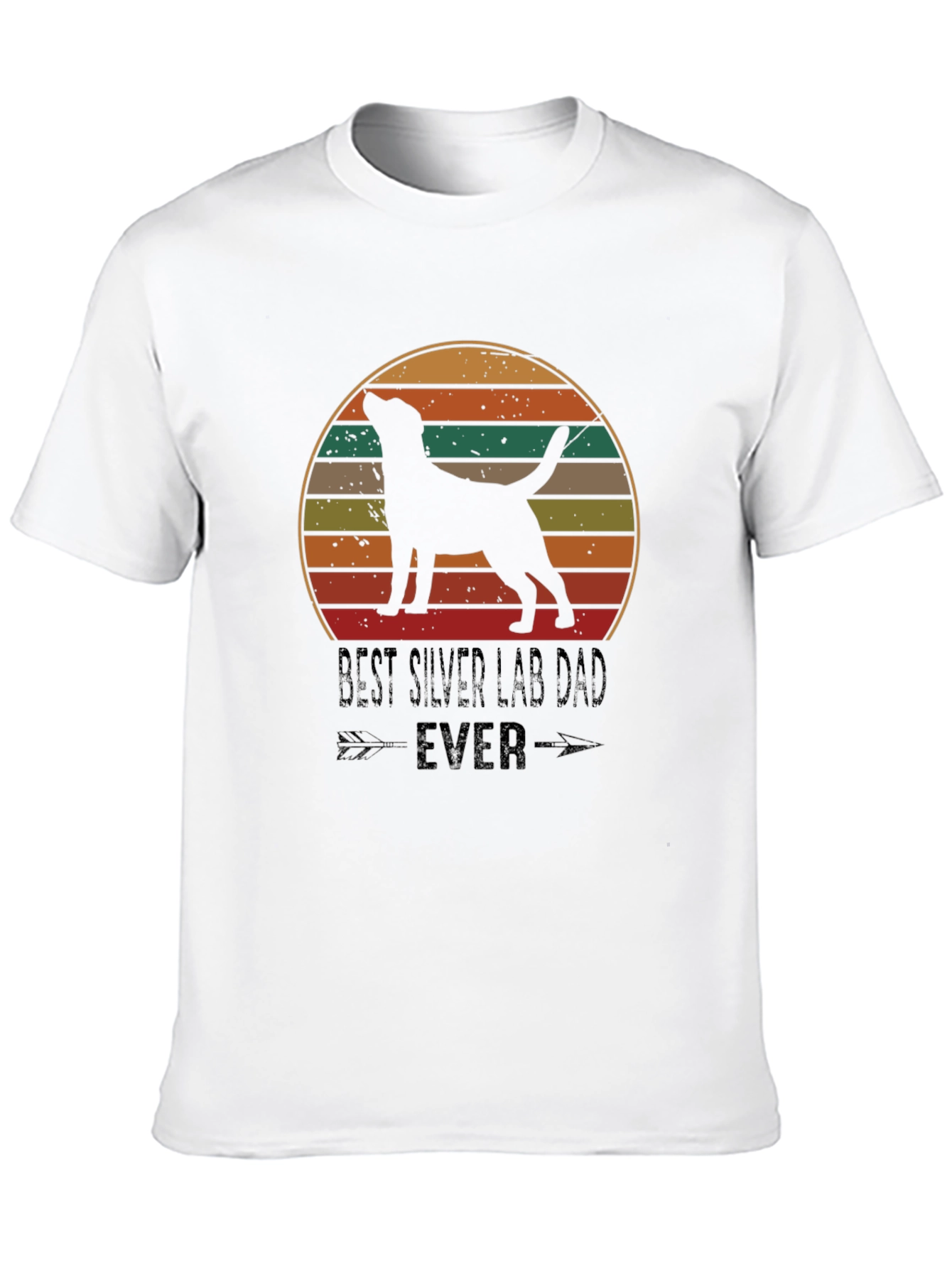 Best Silver Lab Dad Ever T-Shirt