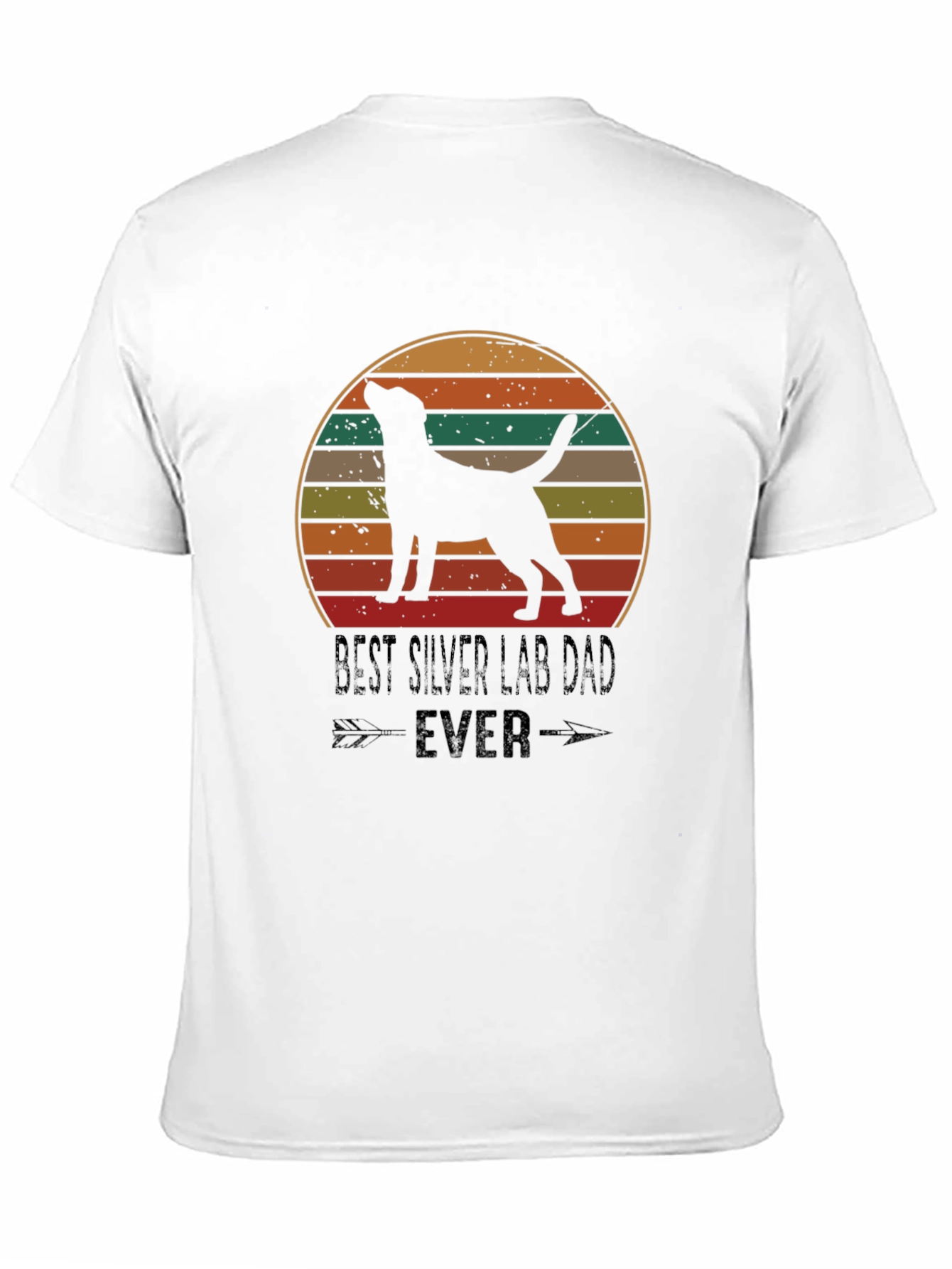 Best Silver Lab Dad Ever T-Shirt