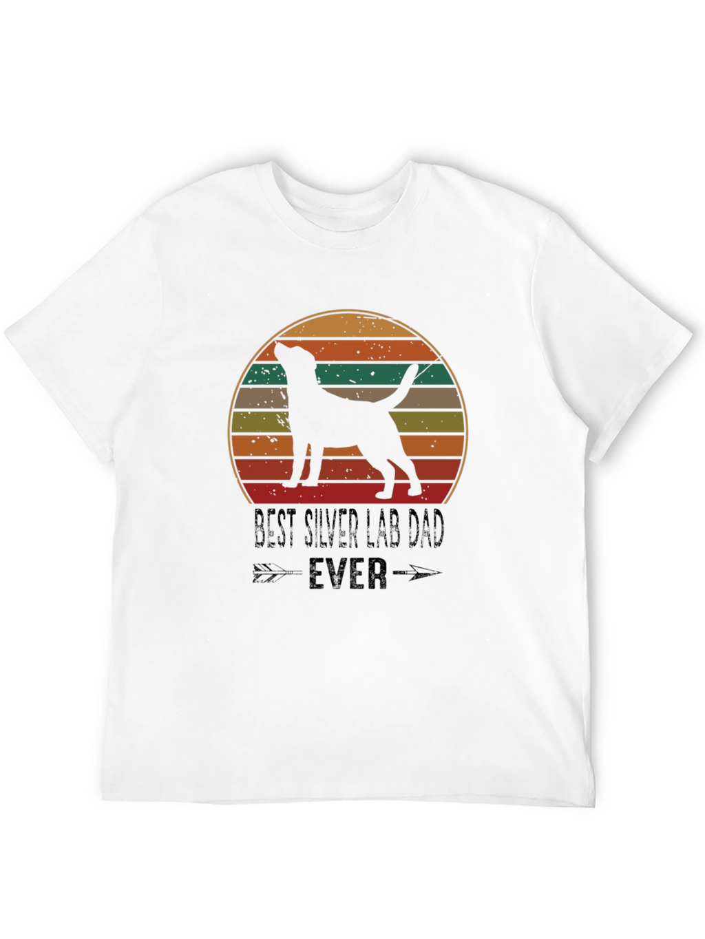 Best Silver Lab Dad Ever T-Shirt
