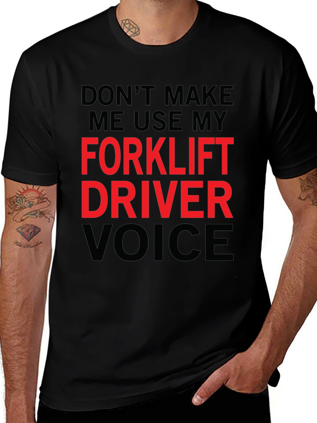 Forklift Driver Voice Graphic Tee