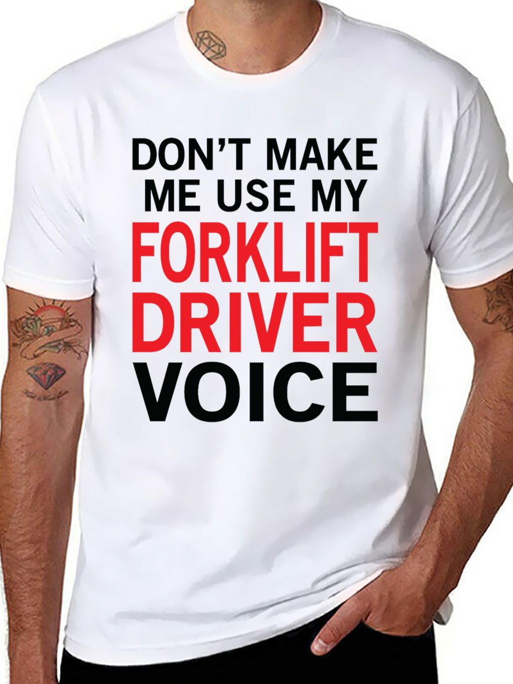 Forklift Driver Voice Graphic Tee