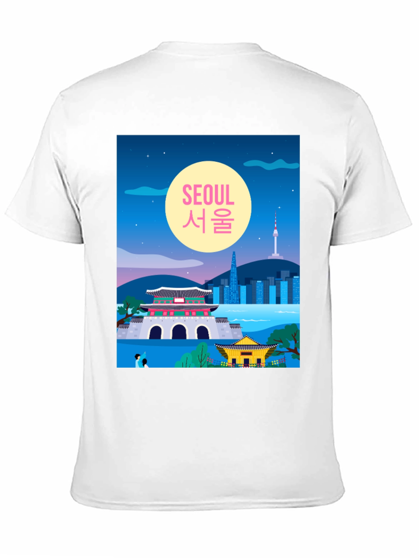 Seoul Illustration Graphic T-Shirt
