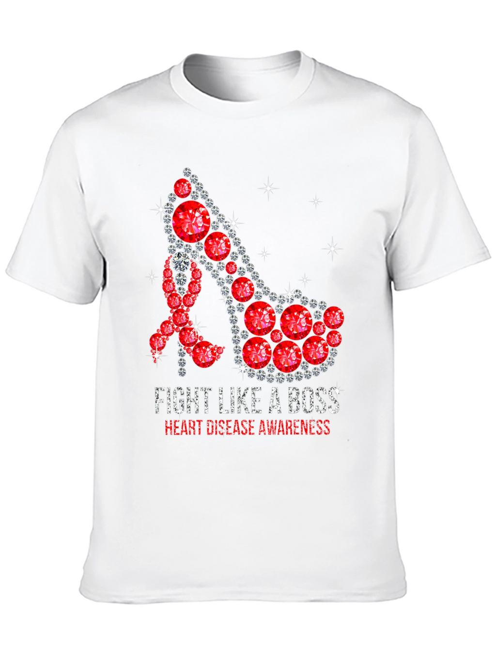 Fight Like a Boss Heart Disease Awareness T-Shirt
