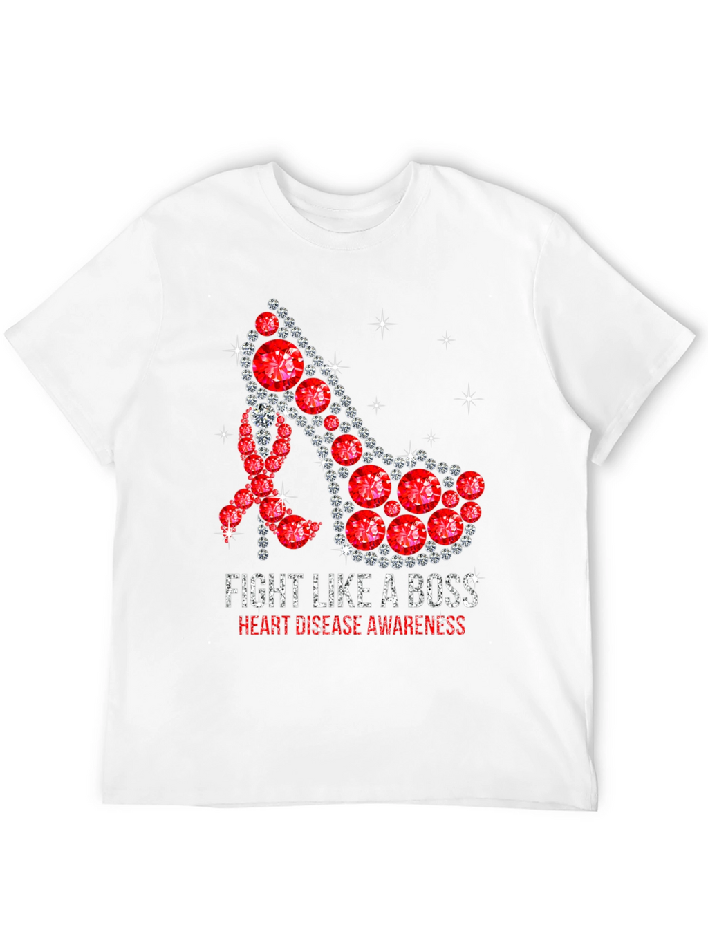Fight Like a Boss Heart Disease Awareness T-Shirt