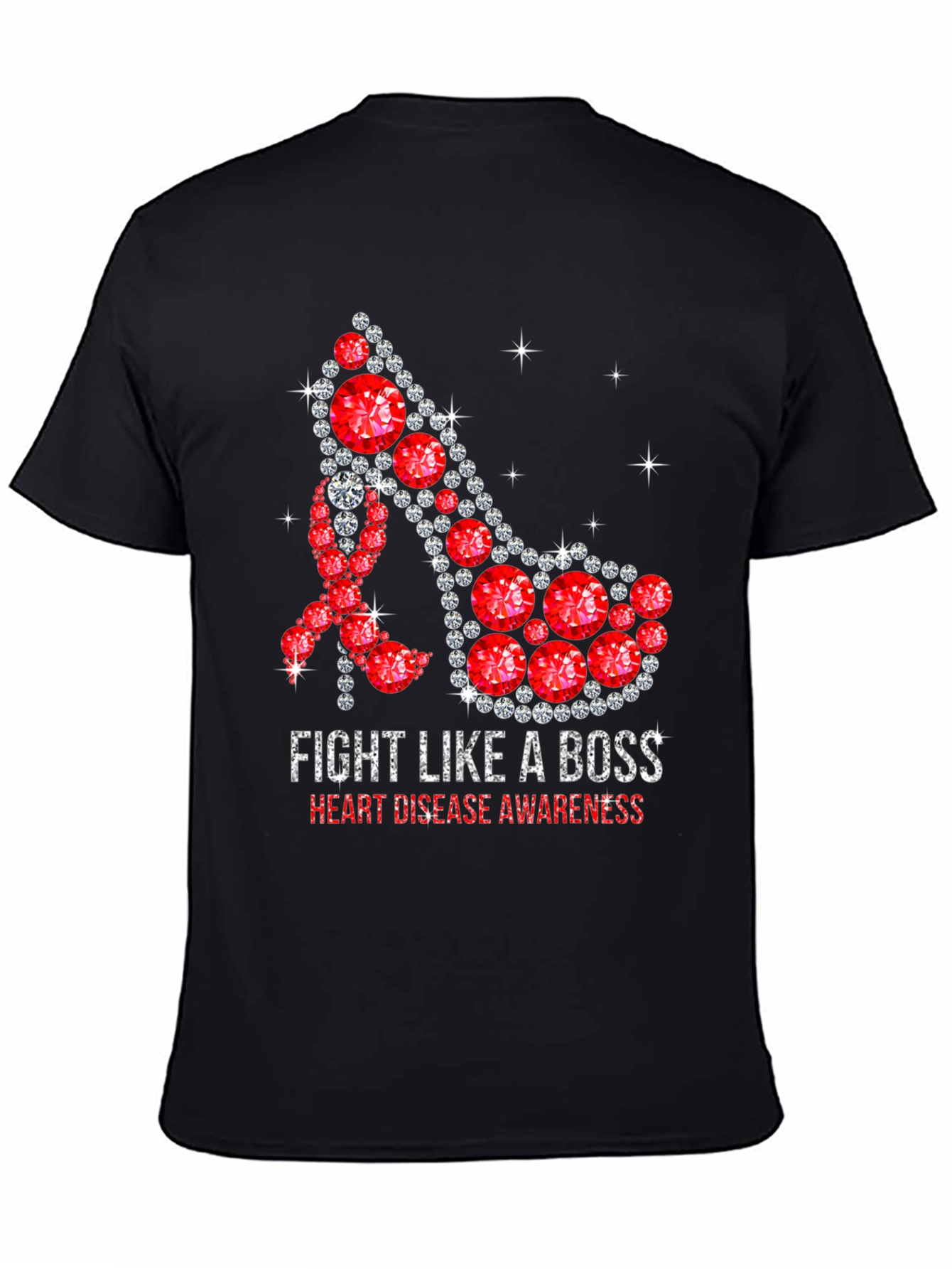 Fight Like a Boss Heart Disease Awareness T-Shirt