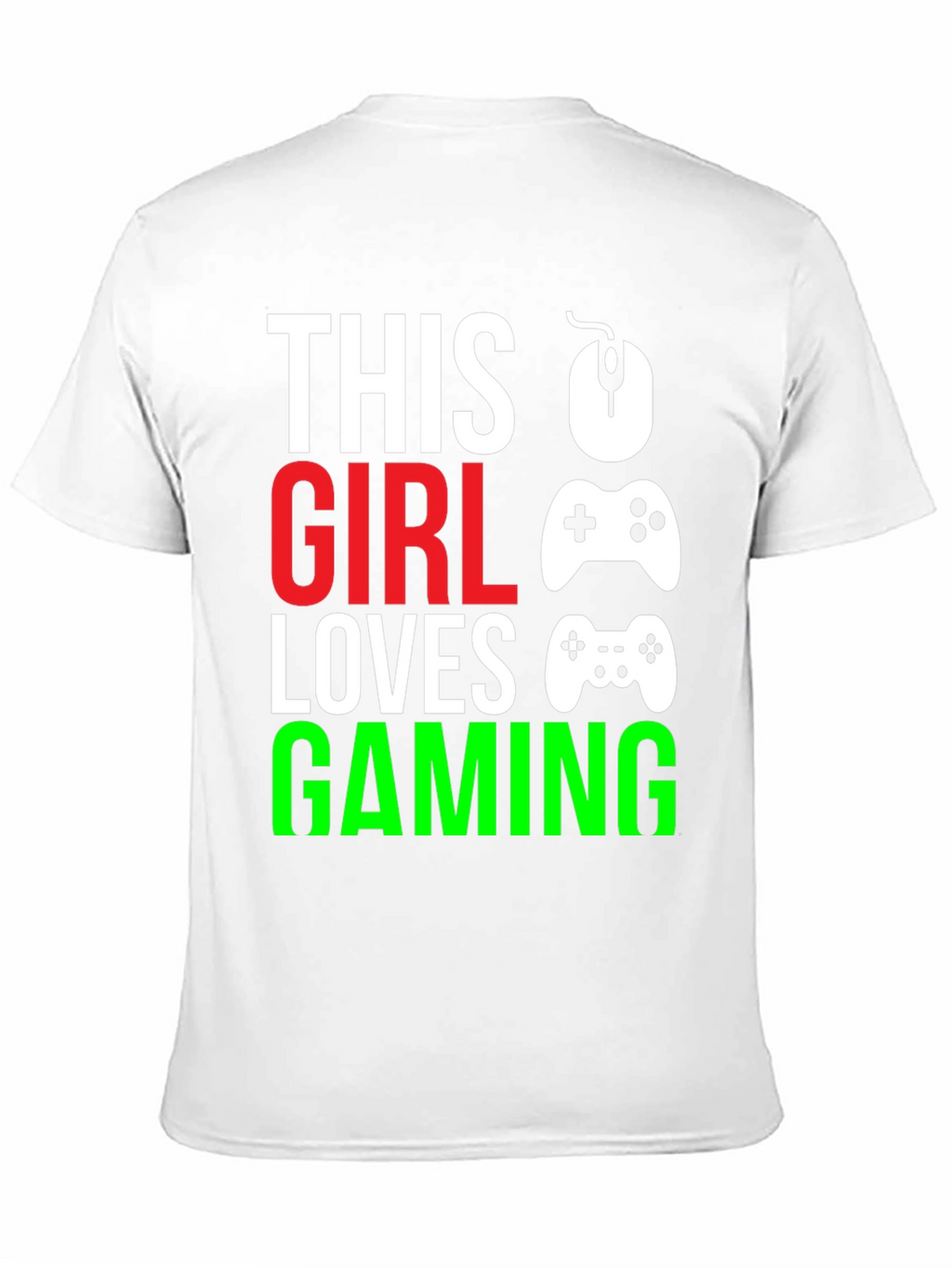 This Girl Loves Gaming Black T-Shirt