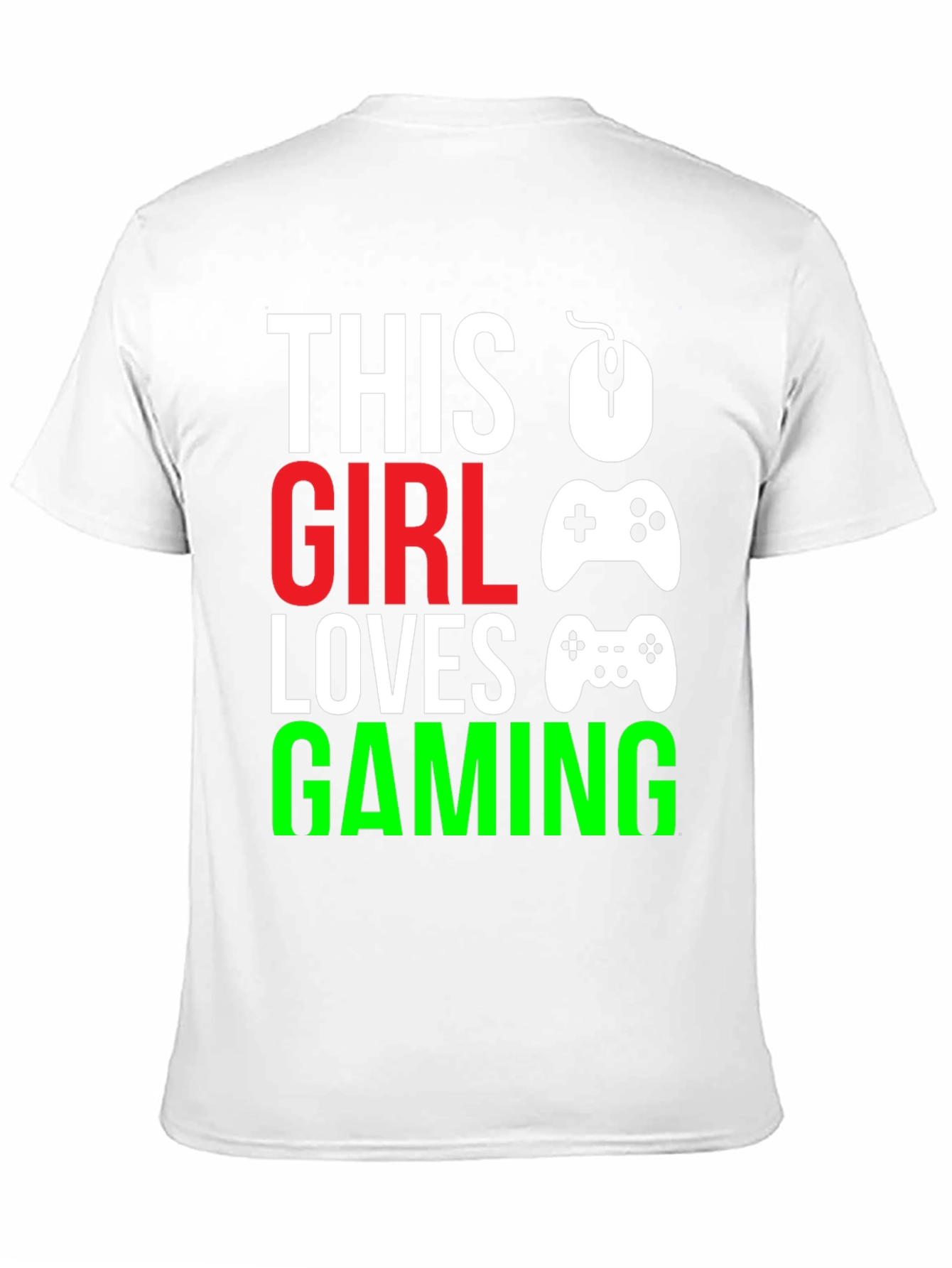 This Girl Loves Gaming Black T-Shirt