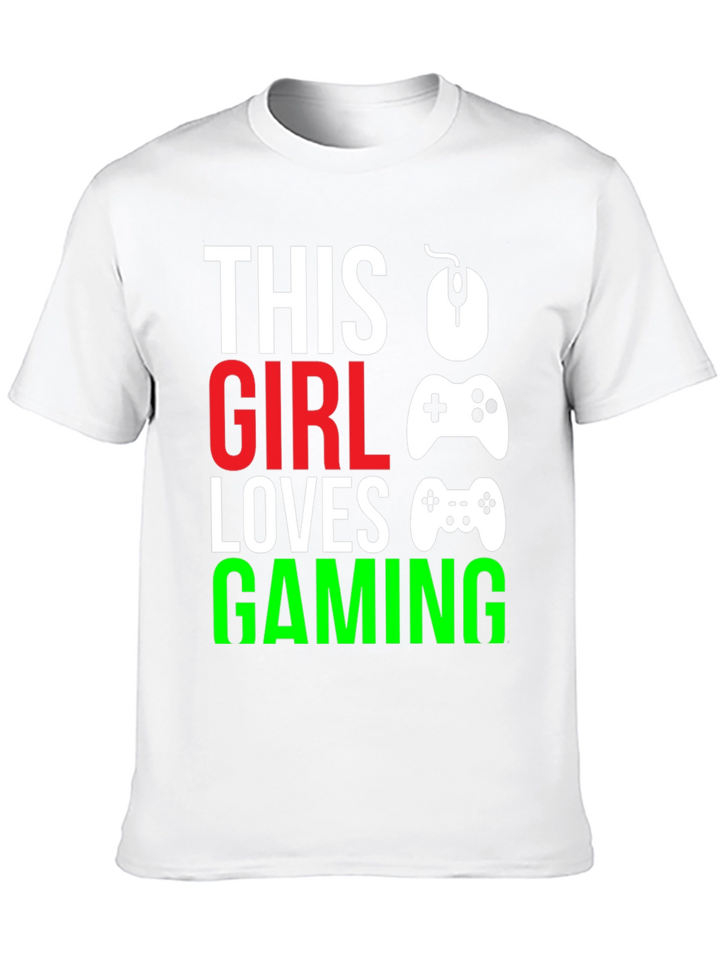 This Girl Loves Gaming Black T-Shirt