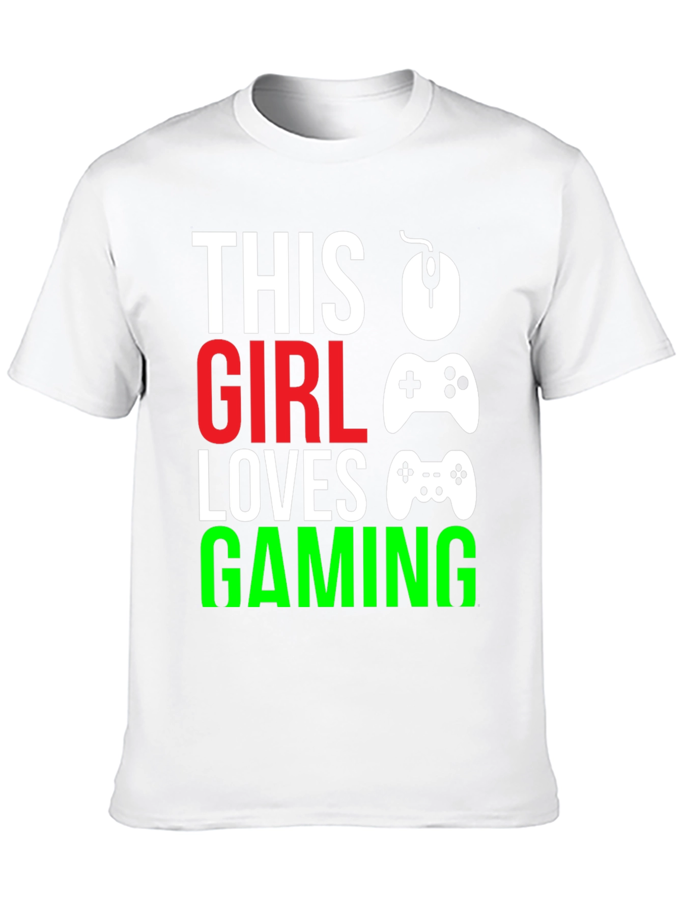 This Girl Loves Gaming Black T-Shirt