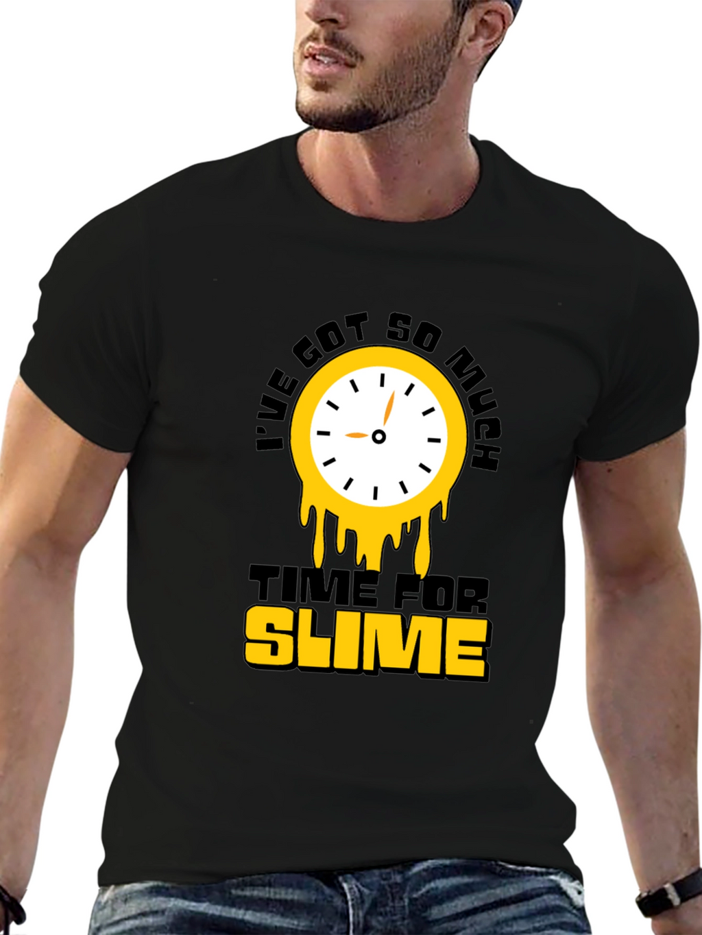 Time For Slime Black T-Shirt