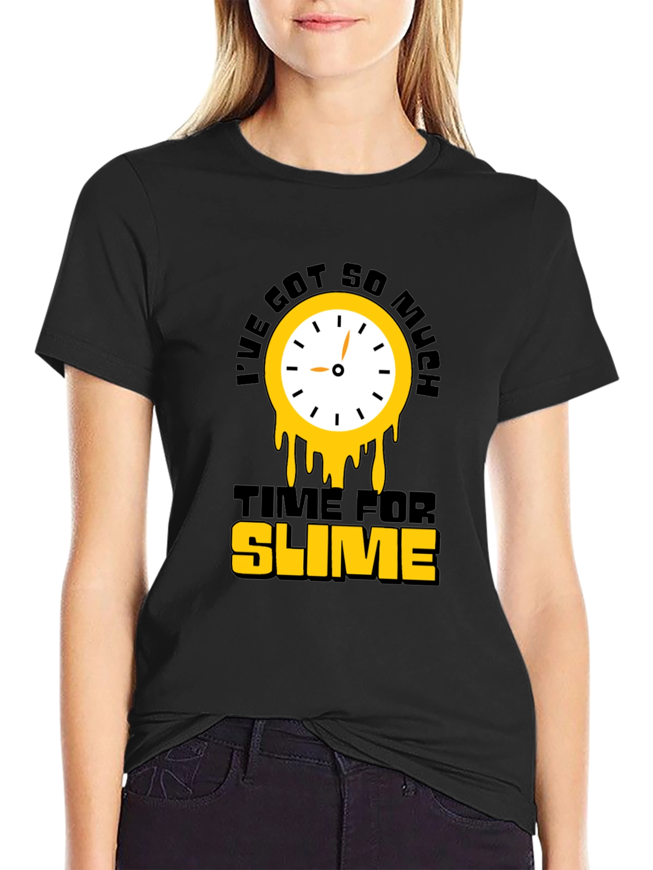 Time For Slime Black T-Shirt