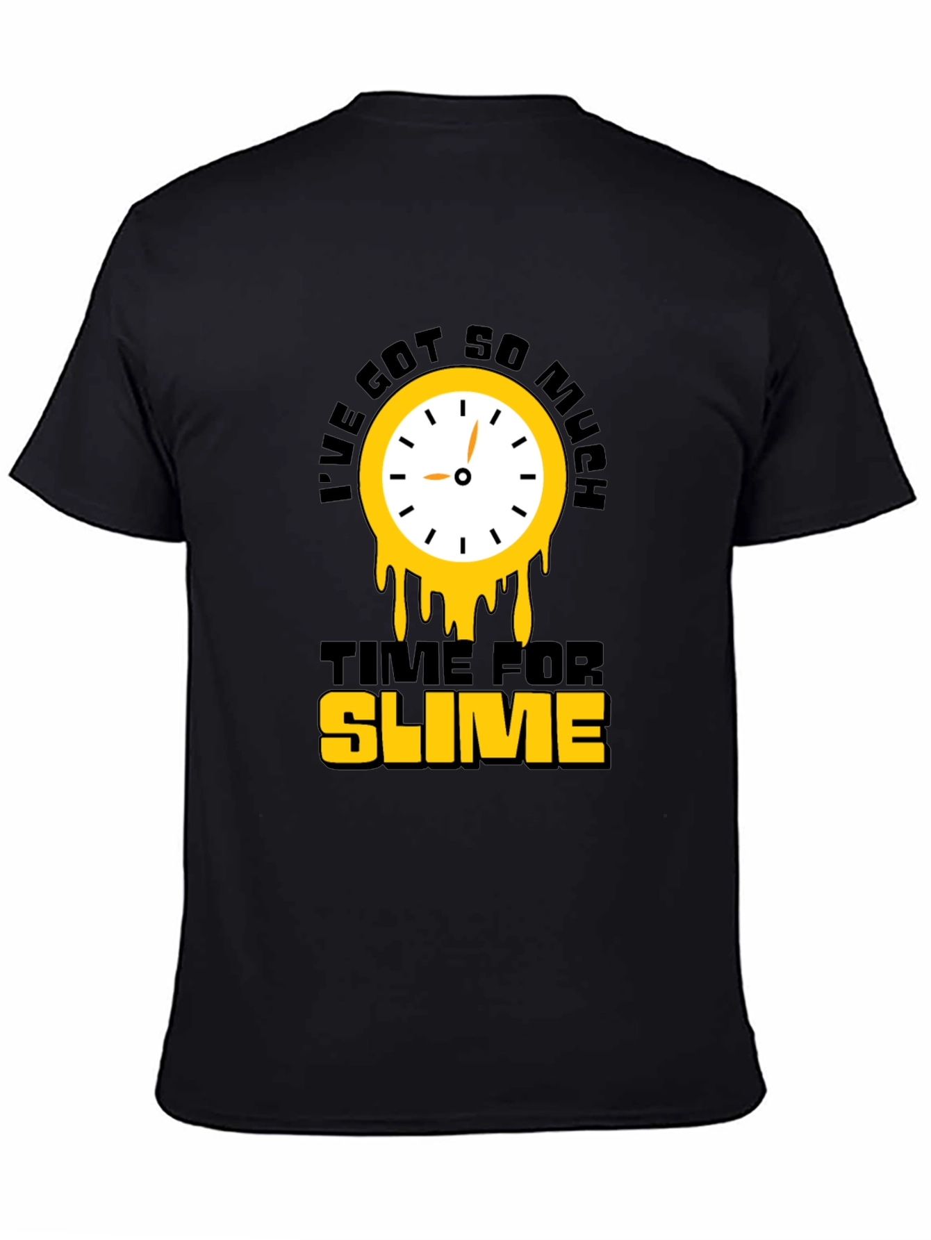 Time For Slime Black T-Shirt
