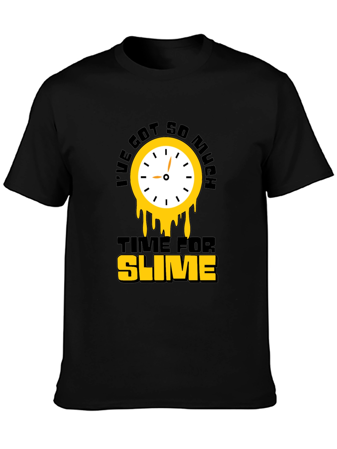Time For Slime Black T-Shirt