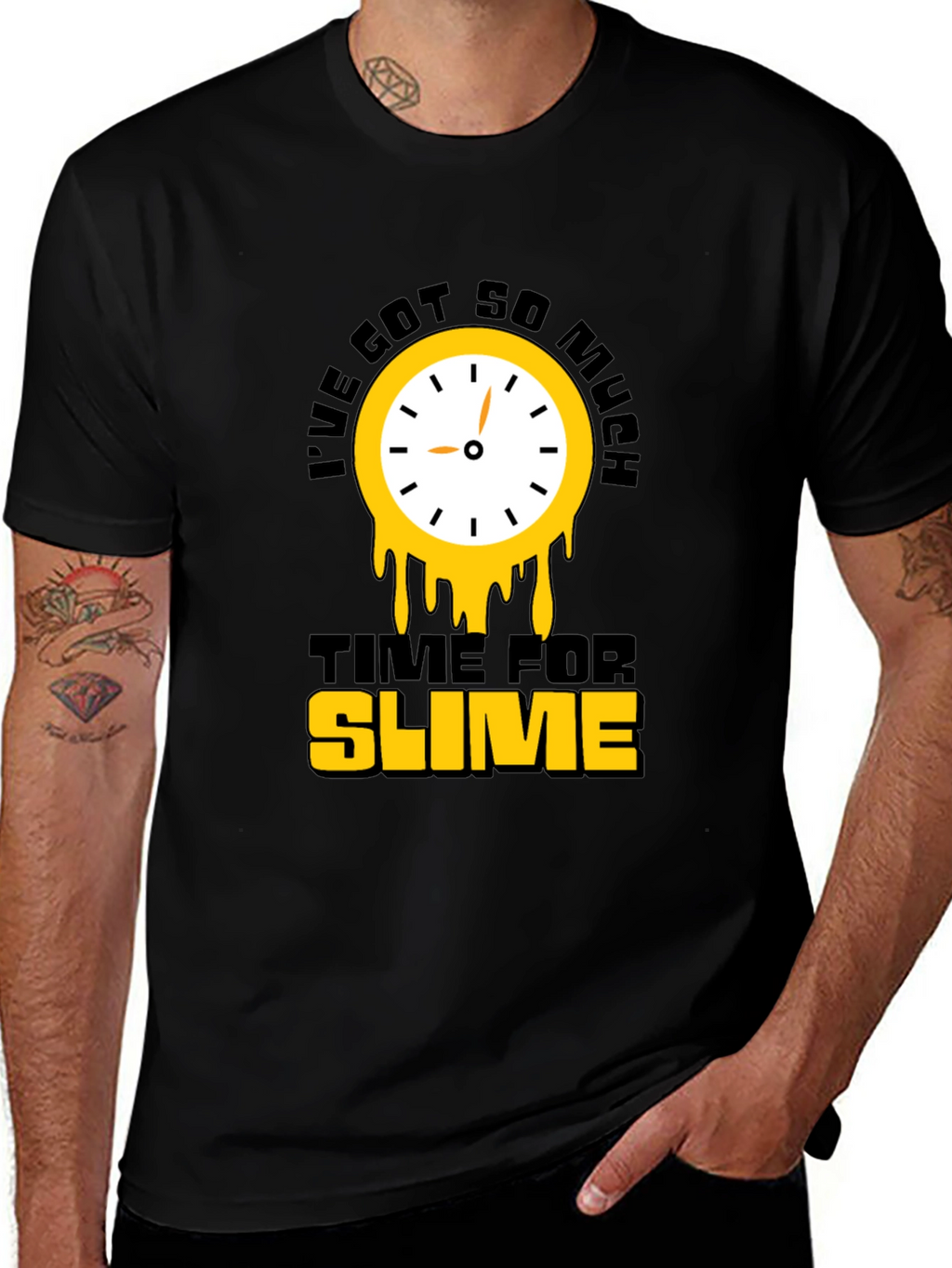 Time For Slime Black T-Shirt