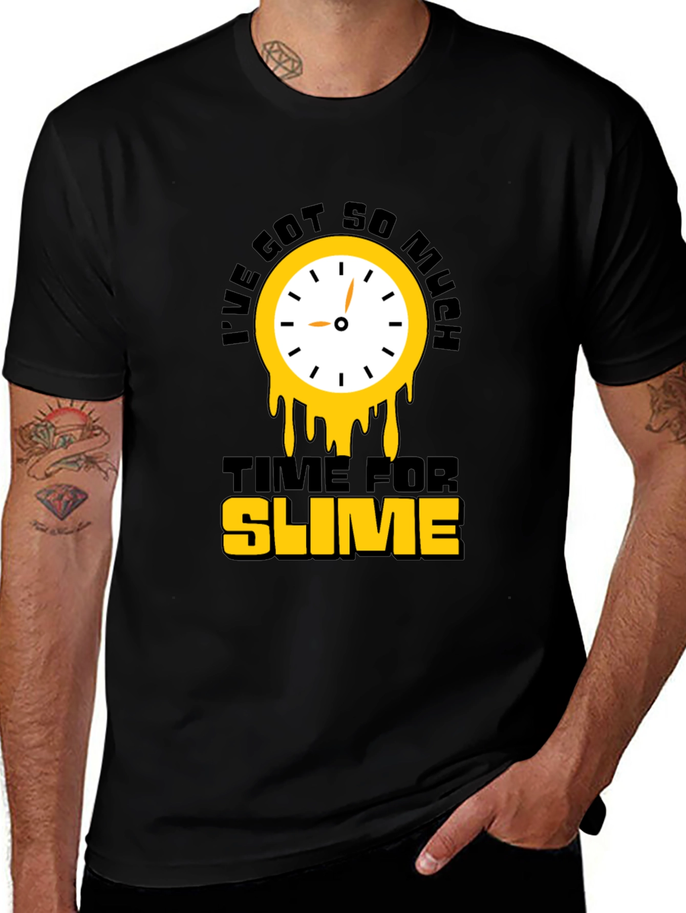 Time For Slime Black T-Shirt