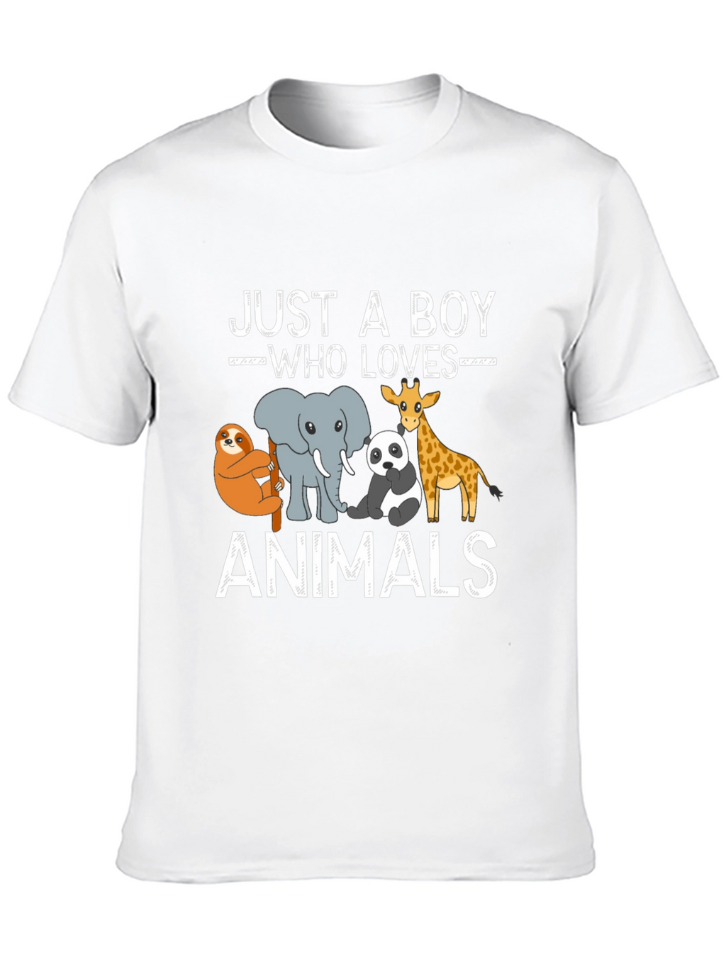 Just a Boy Who Loves Animals Graphic Tee