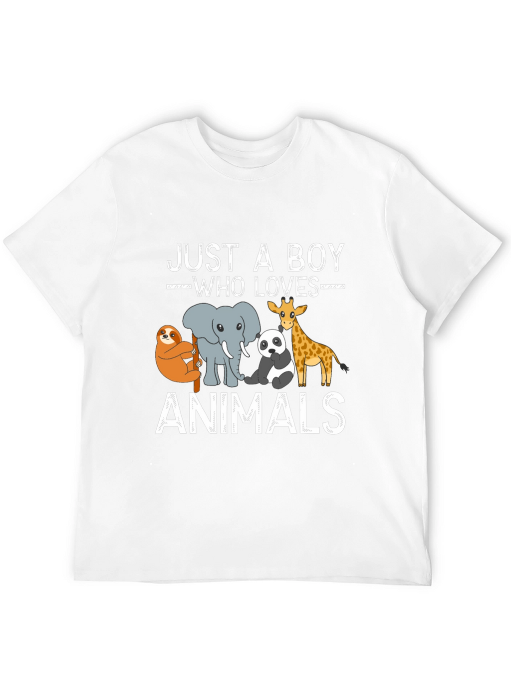 Just a Boy Who Loves Animals Graphic Tee