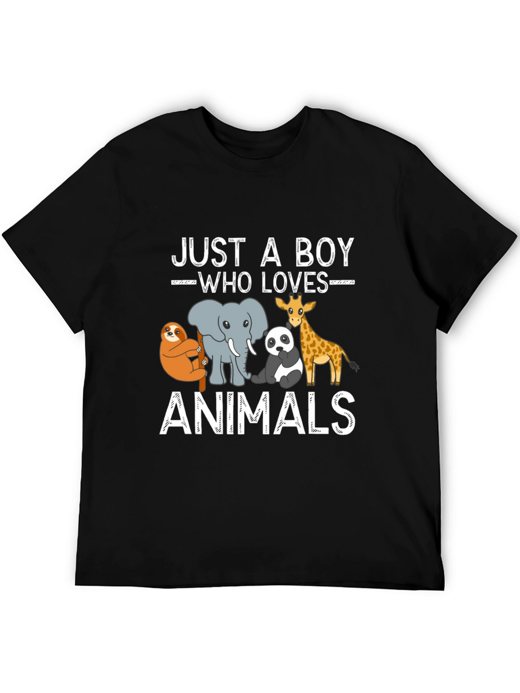 Just a Boy Who Loves Animals Graphic Tee
