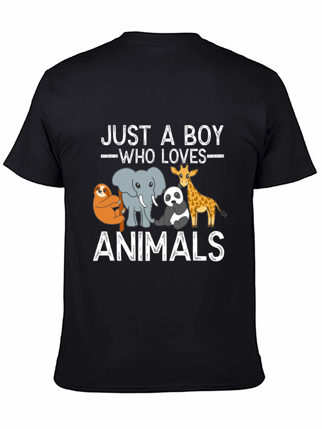 Just a Boy Who Loves Animals Graphic Tee
