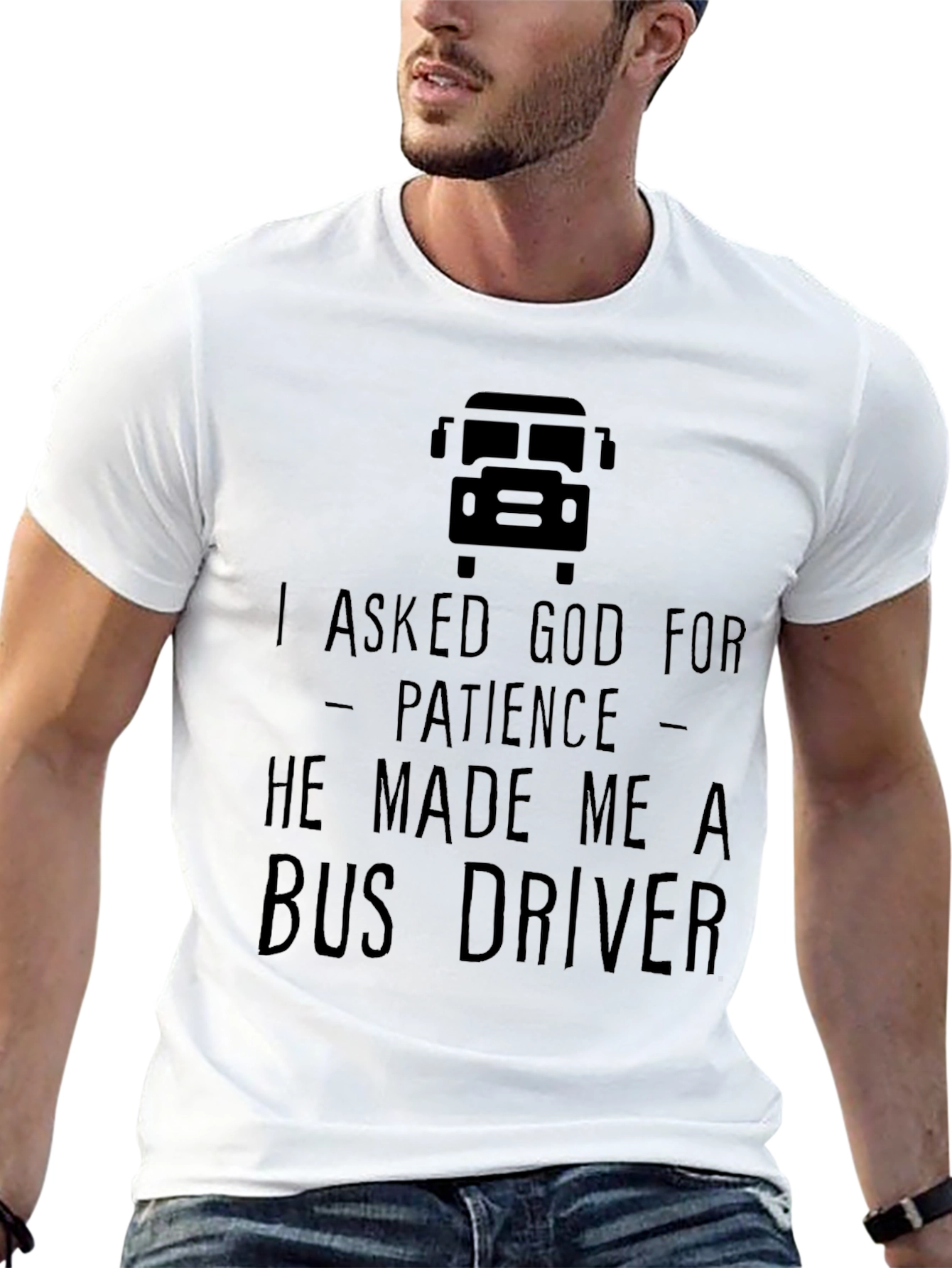 Bus Driver Patience T-Shirt - Black