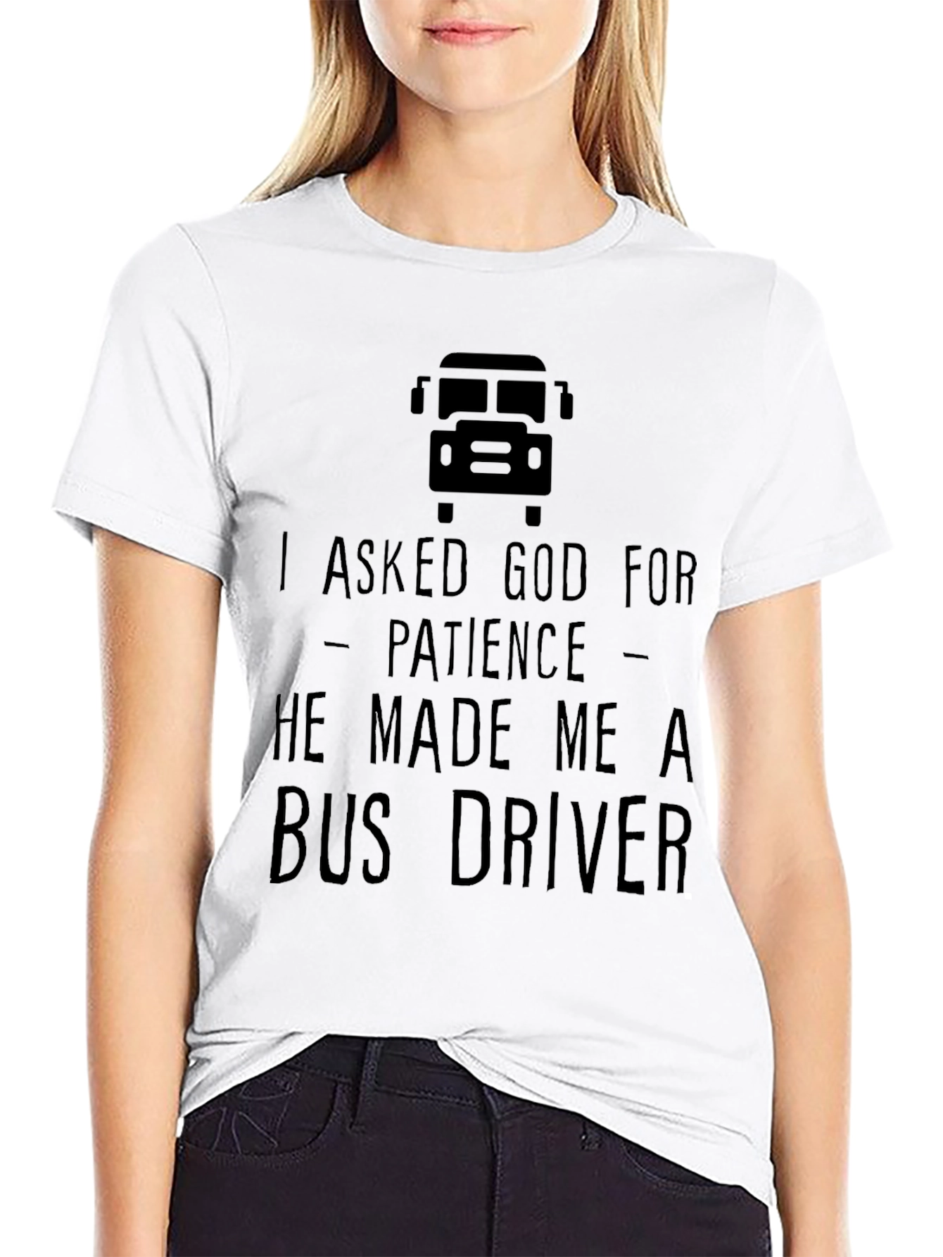 Bus Driver Patience T-Shirt - Black