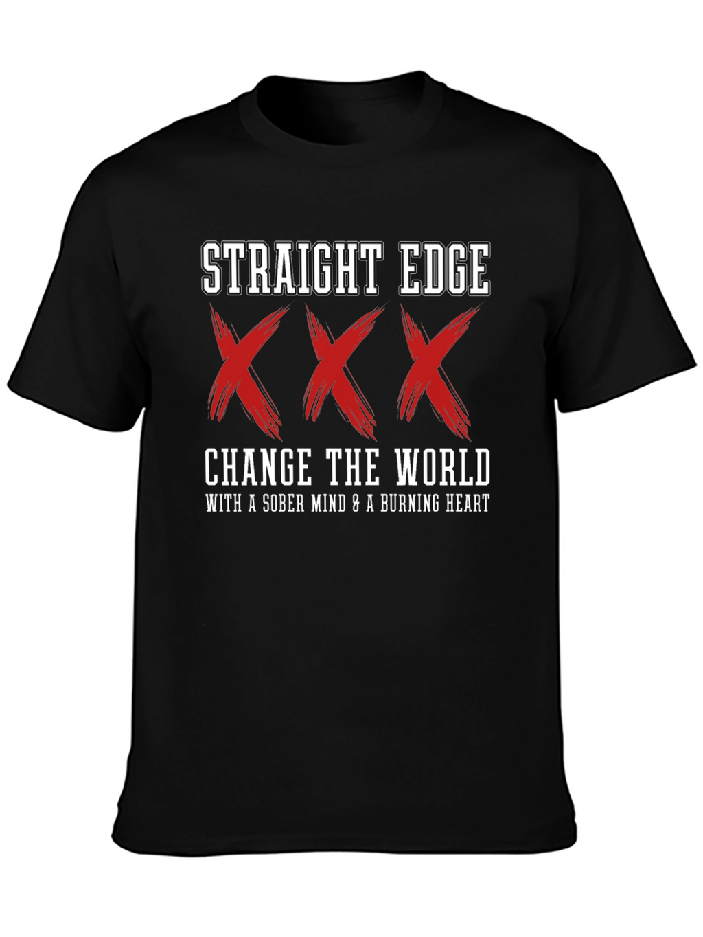 Straight Edge XXX Black T-Shirt