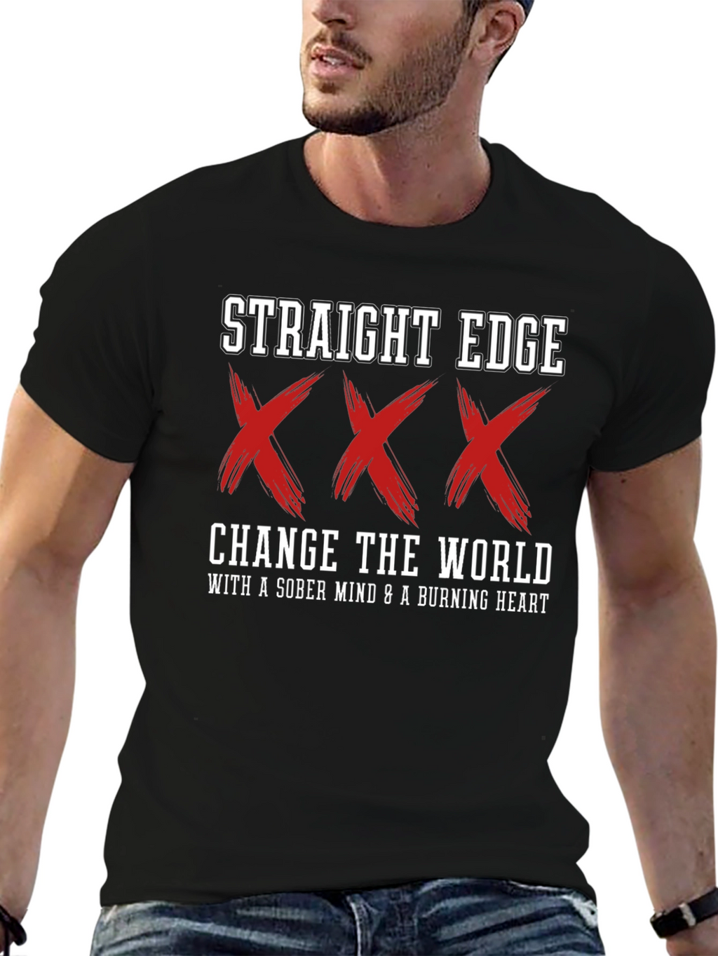 Straight Edge XXX Black T-Shirt