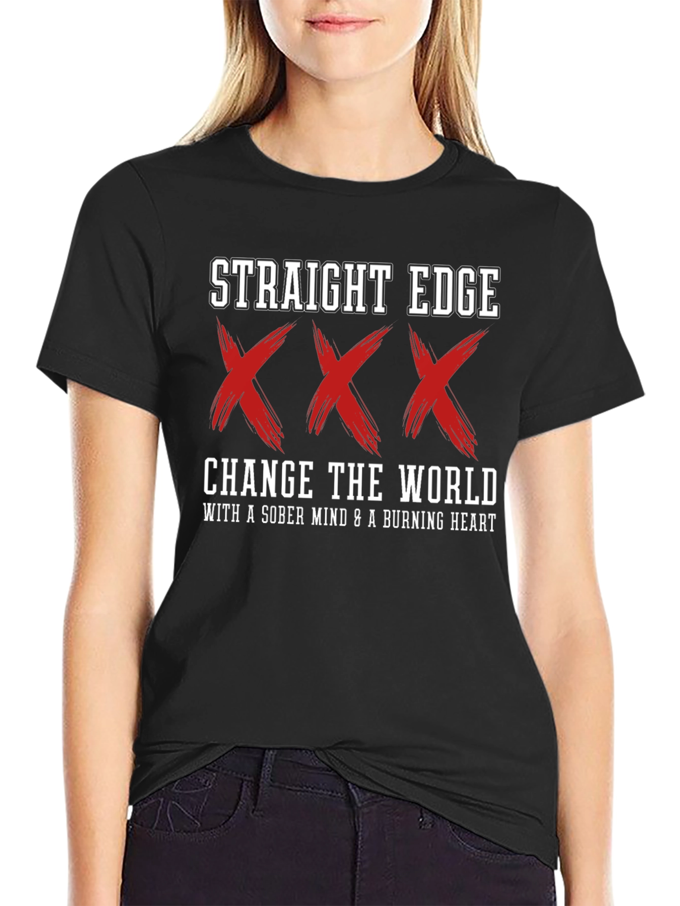 Straight Edge XXX Black T-Shirt