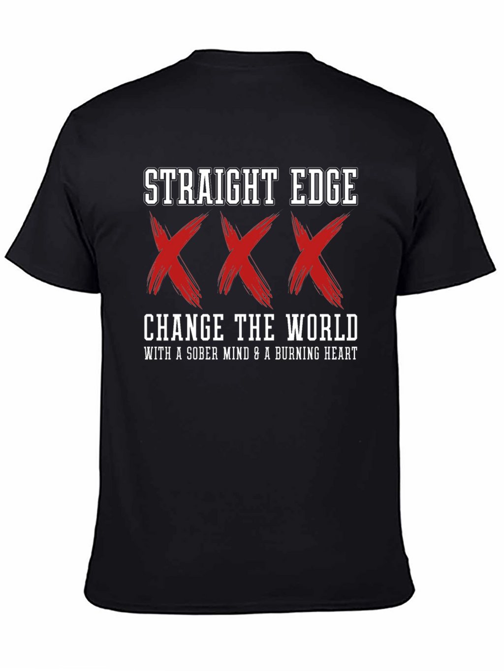 Straight Edge XXX Black T-Shirt