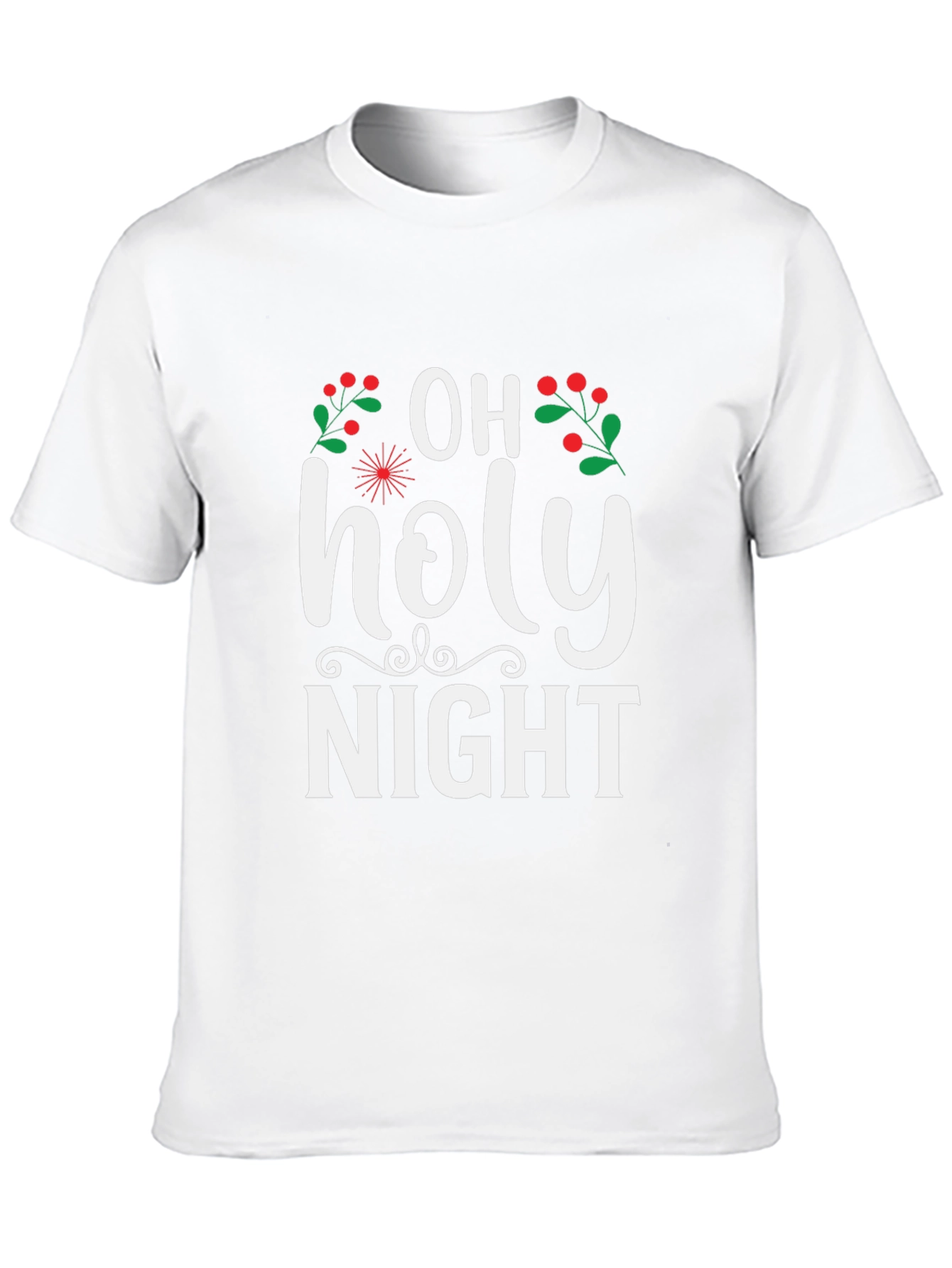 Oh Holy Night Christmas Holiday Graphic Tee