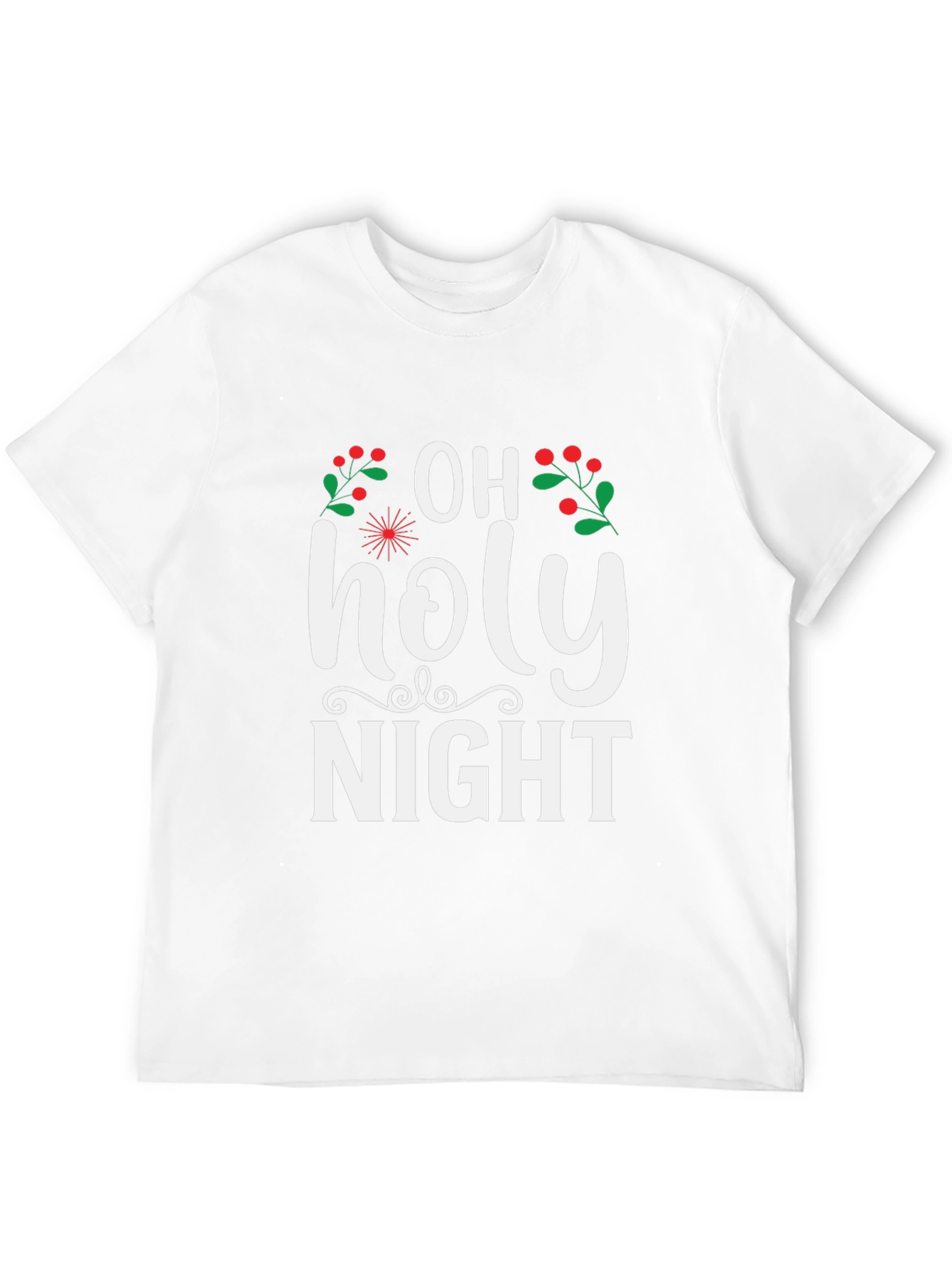Oh Holy Night Christmas Holiday Graphic Tee