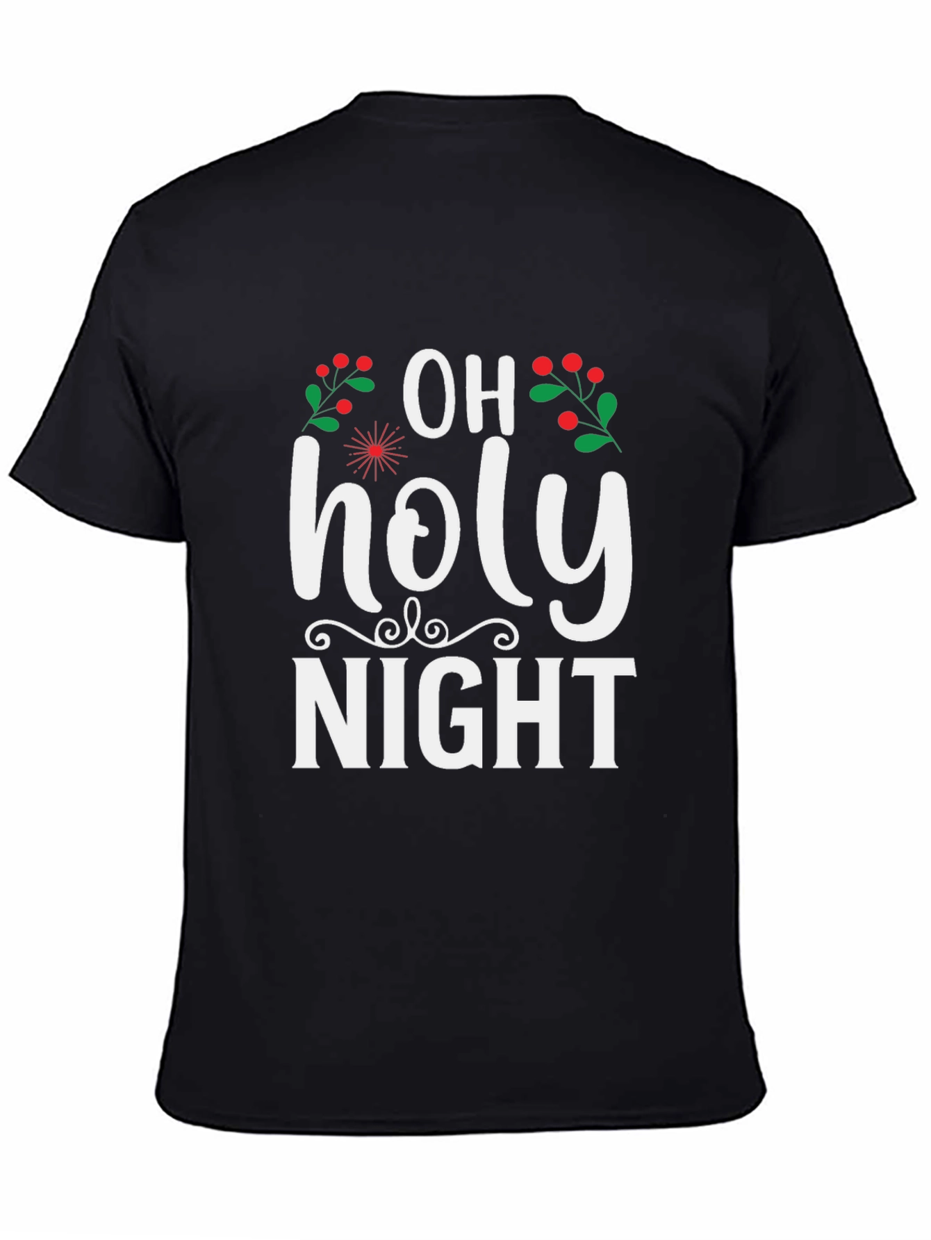 Oh Holy Night Christmas Holiday Graphic Tee